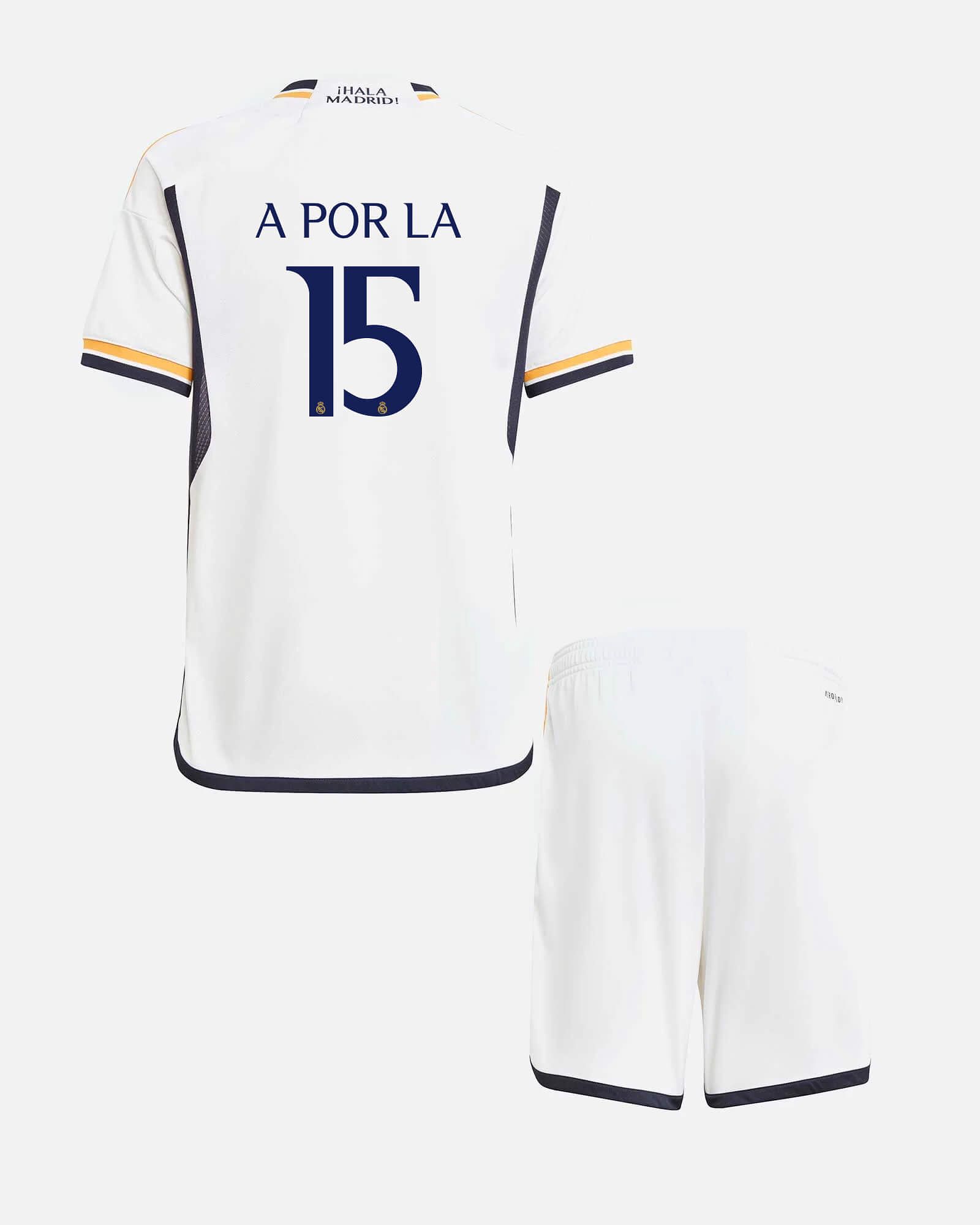 Conjunto 1ª Real Madrid 2023/2024 A POR LA 15 - Fútbol Factory