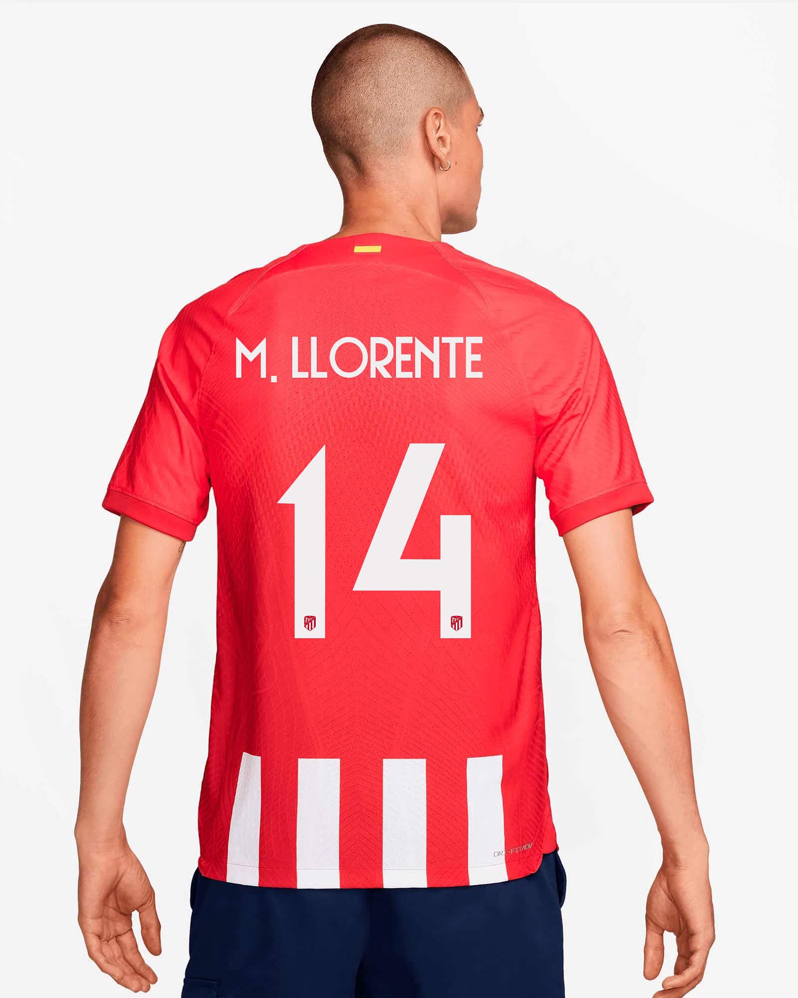 Camiseta 1ª Atlético de Madrid 2023/2024 Match M. Llorente - Fútbol Factory