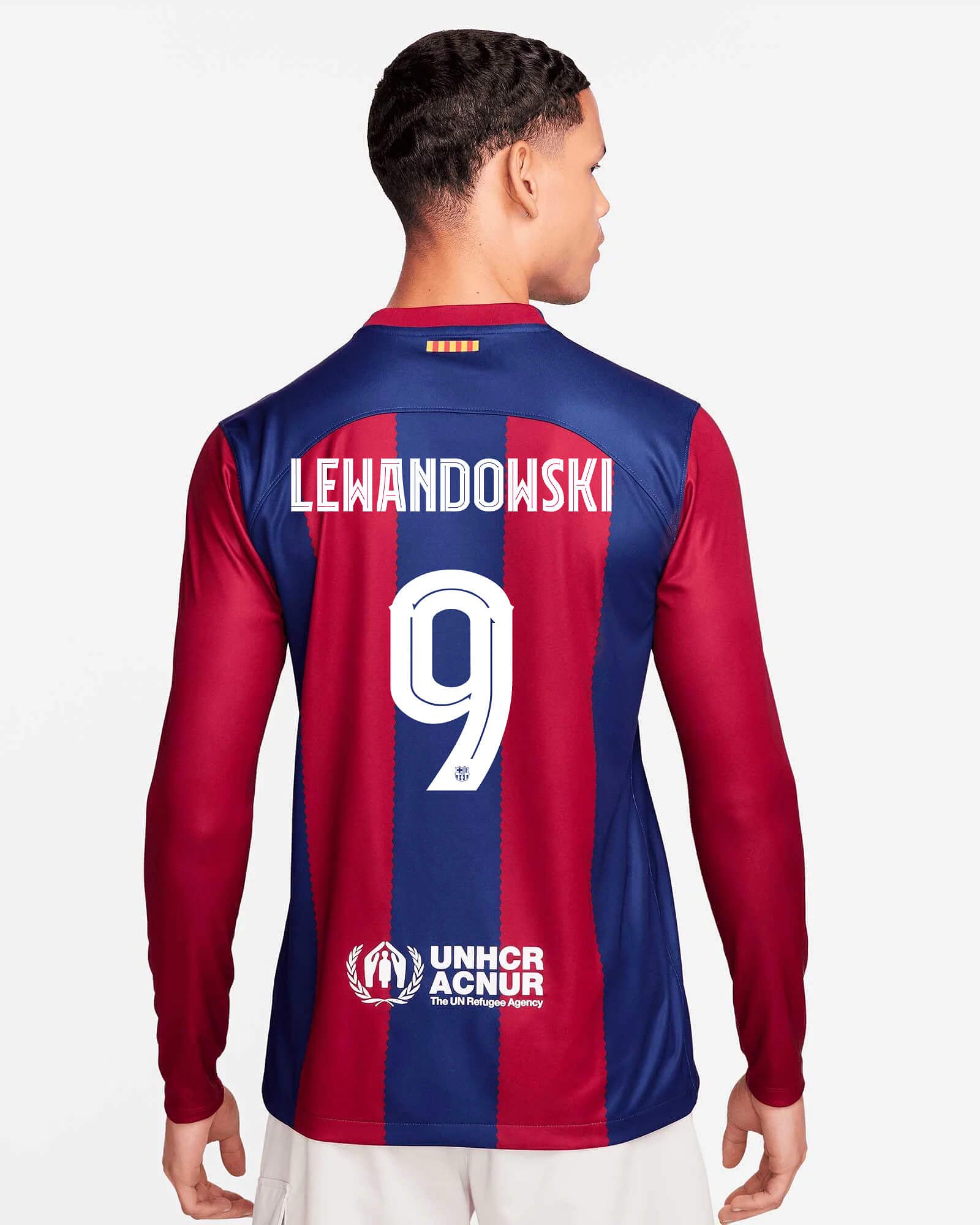 Camiseta 1ª FC Barcelona 2023/2024 LS Lewandowski - Fútbol Factory