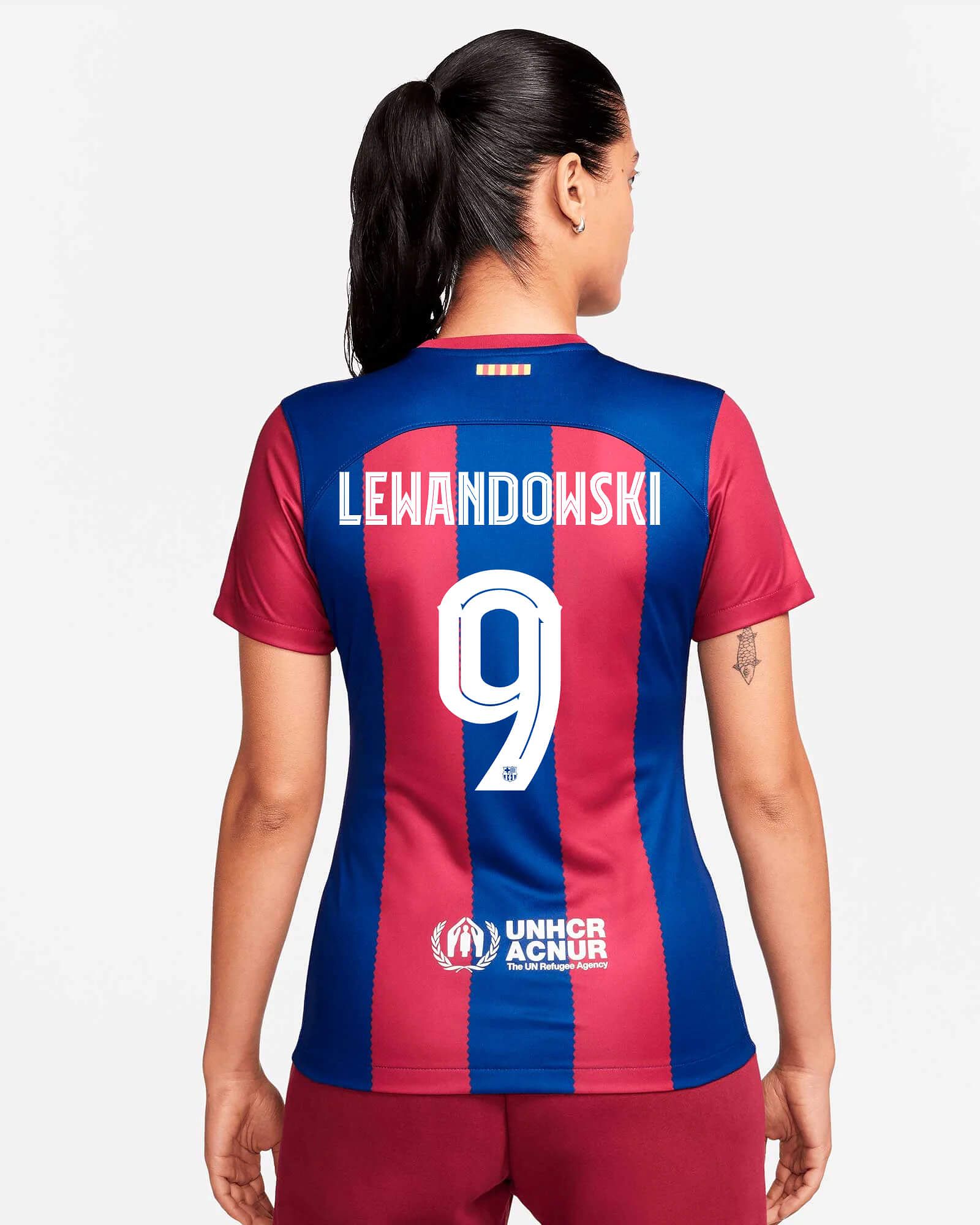 Camiseta 1ª FC Barcelona 2023/2024 Lewandowski - Fútbol Factory