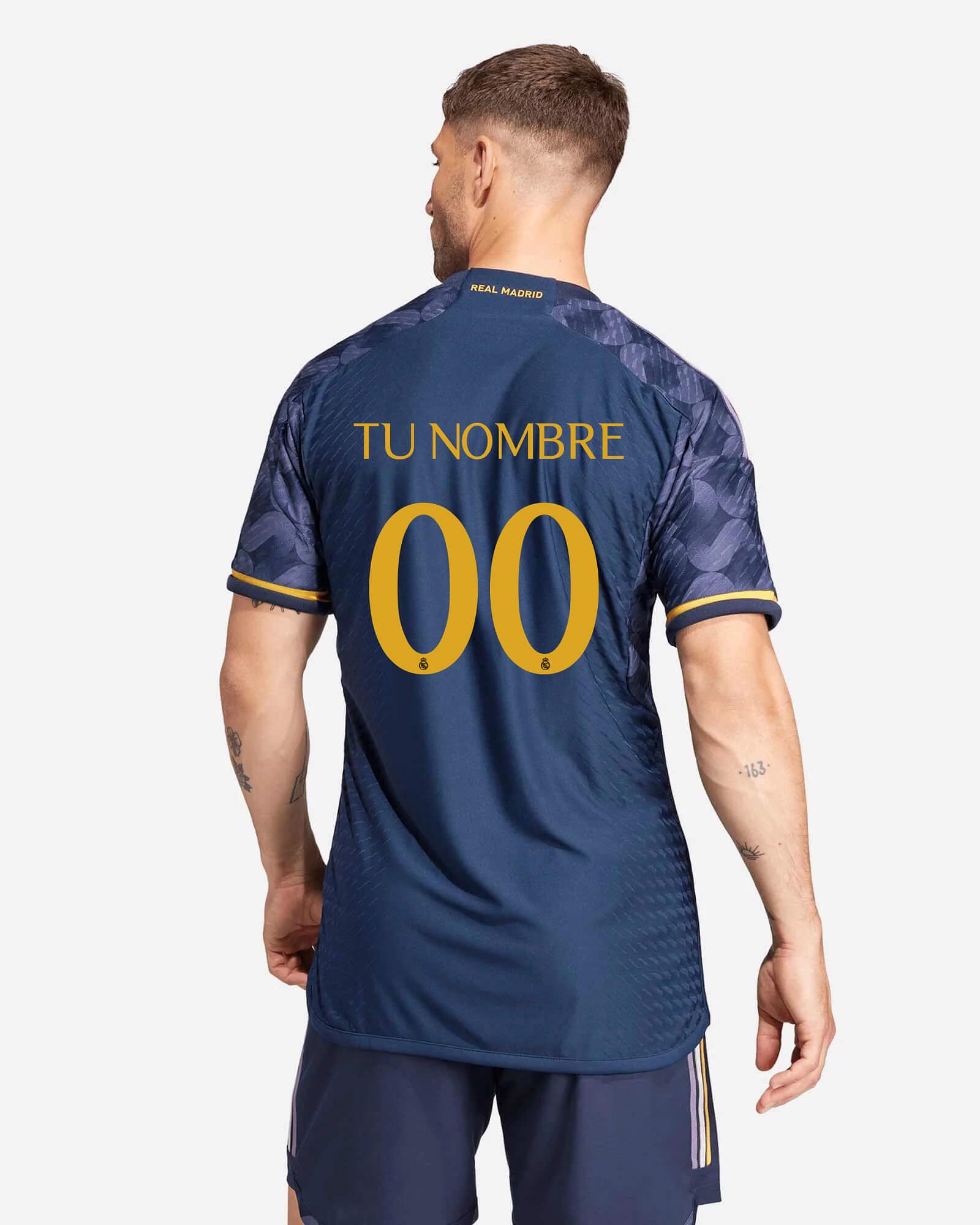 Camiseta 2ª Real Madrid 2023/2024 Authentic Personalizado - Fútbol Factory