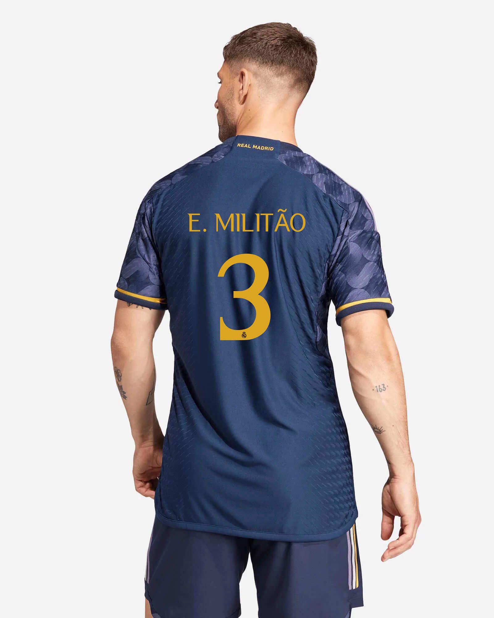 Camiseta 2ª Real Madrid 2023/2024 Authentic E. Militão - Fútbol Factory