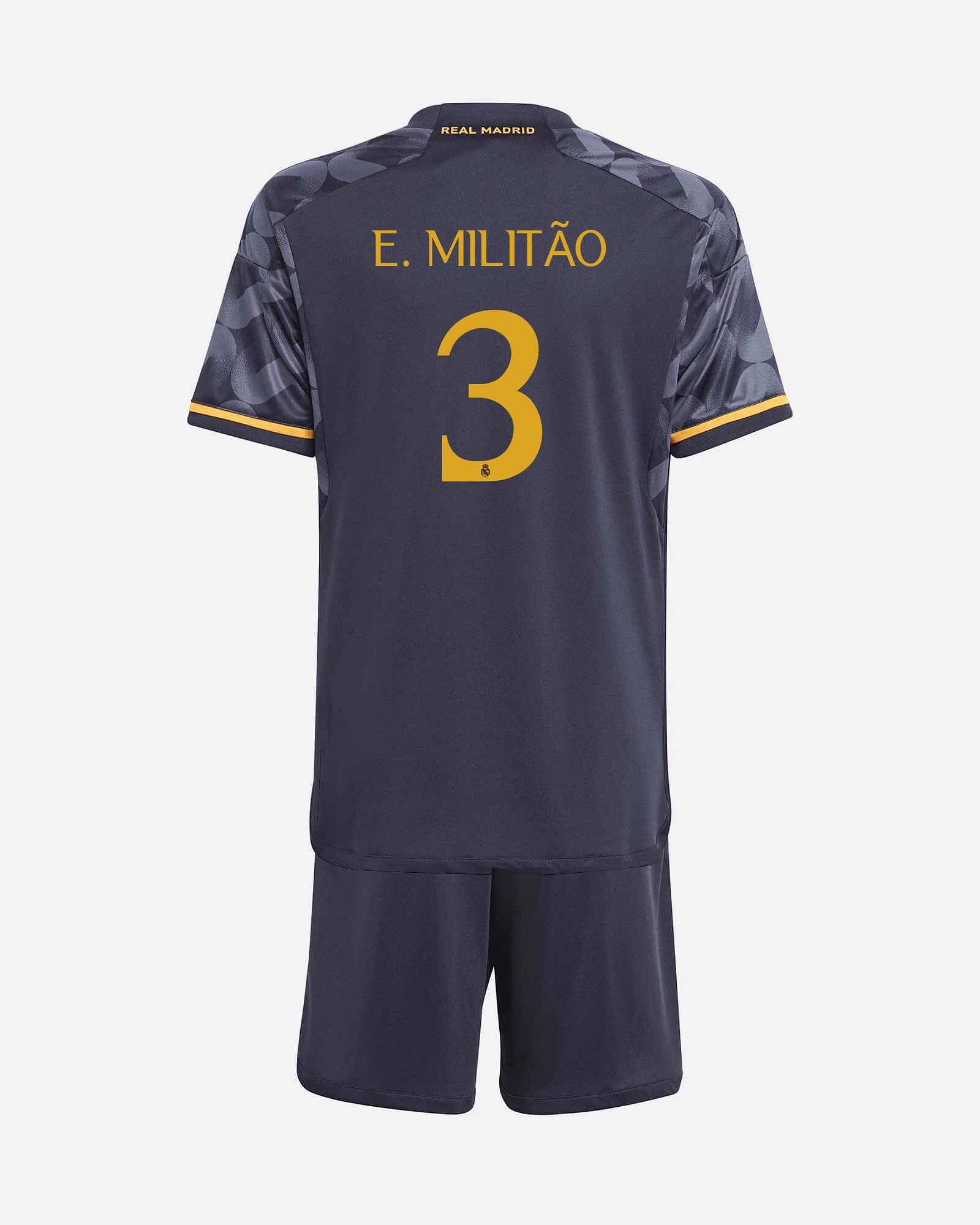 Conjunto 2ª Real Madrid 2023/2024 E. Militão - Fútbol Factory