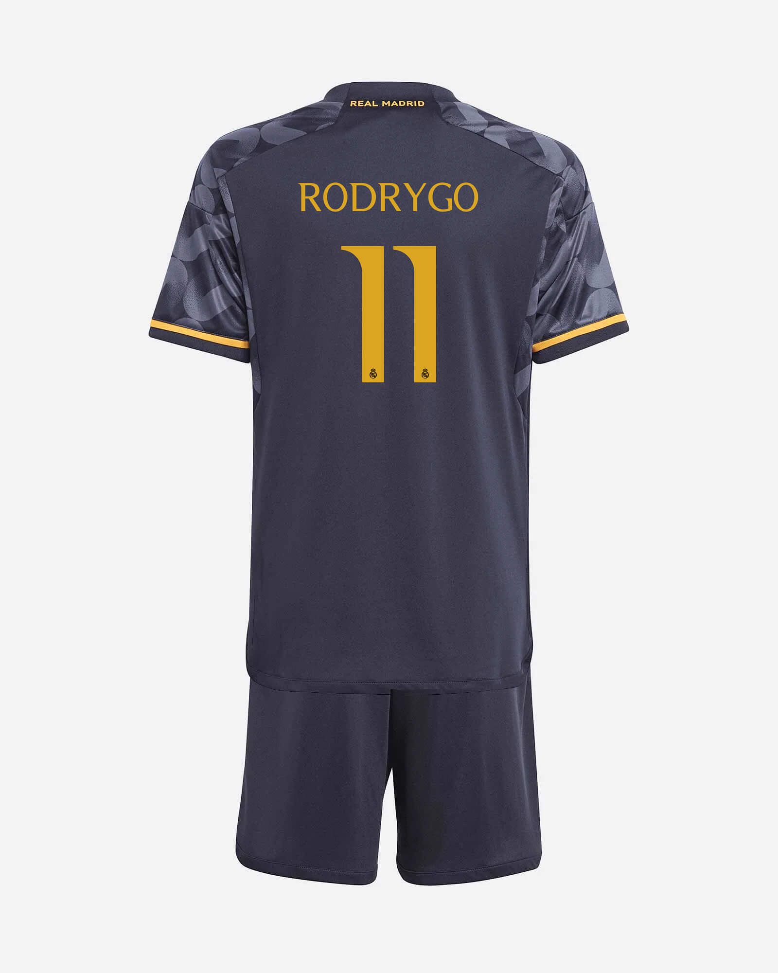 Conjunto 2ª Real Madrid 2023/2024 Rodrygo - Fútbol Factory