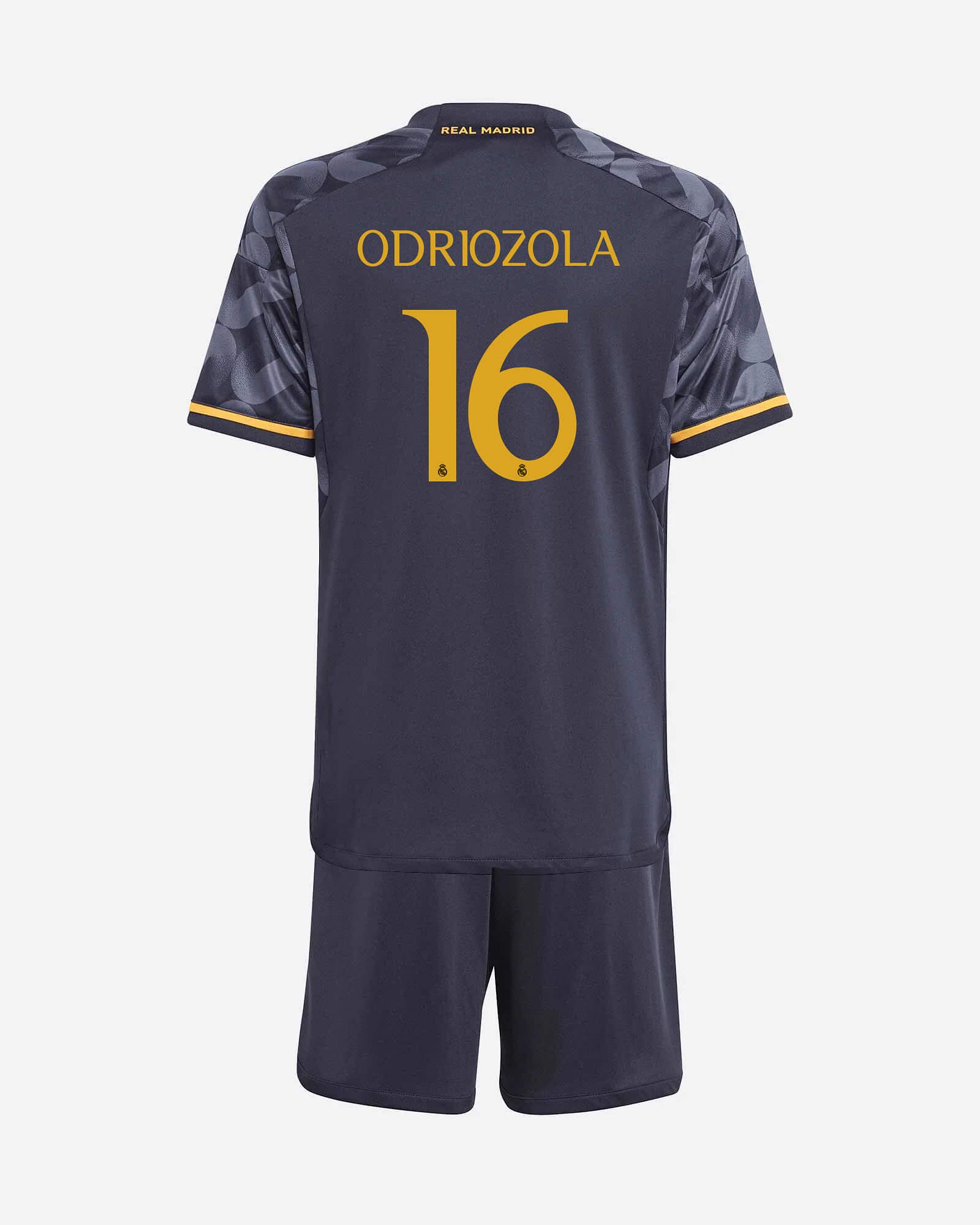 Conjunto 2ª Real Madrid 2023/2024 Odriozola - Fútbol Factory