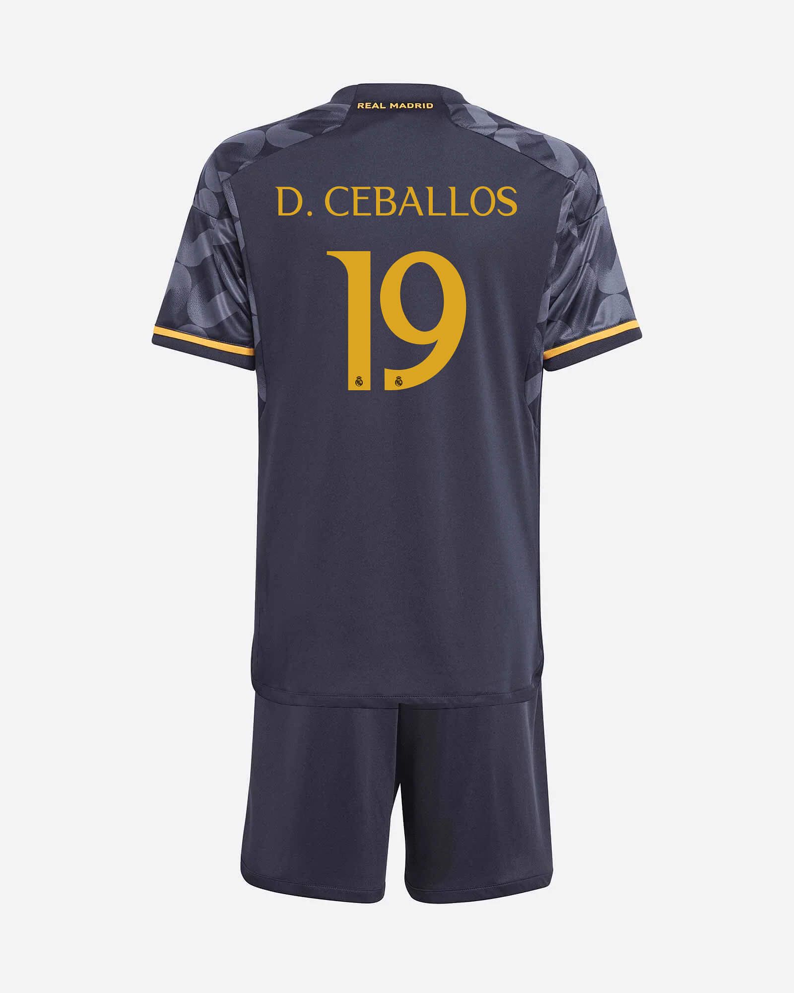 Conjunto 2ª Real Madrid 2023/2024 D. Ceballos - Fútbol Factory