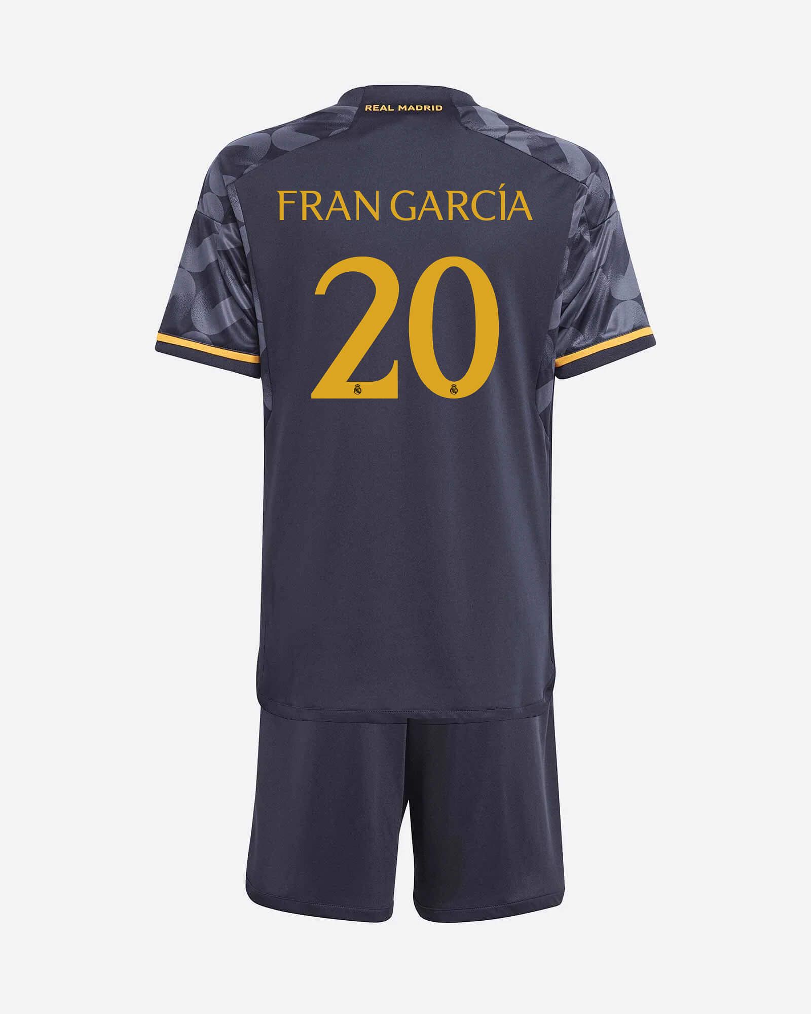 Conjunto 2ª Real Madrid 2023/2024 Fran García - Fútbol Factory