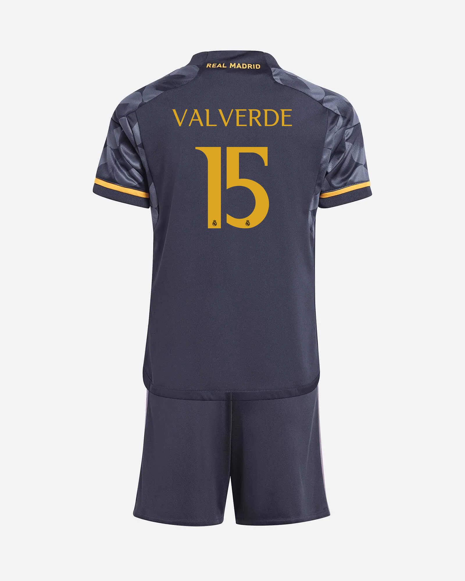 Conjunto 2ª Real Madrid 2023/2024 Valverde - Fútbol Factory