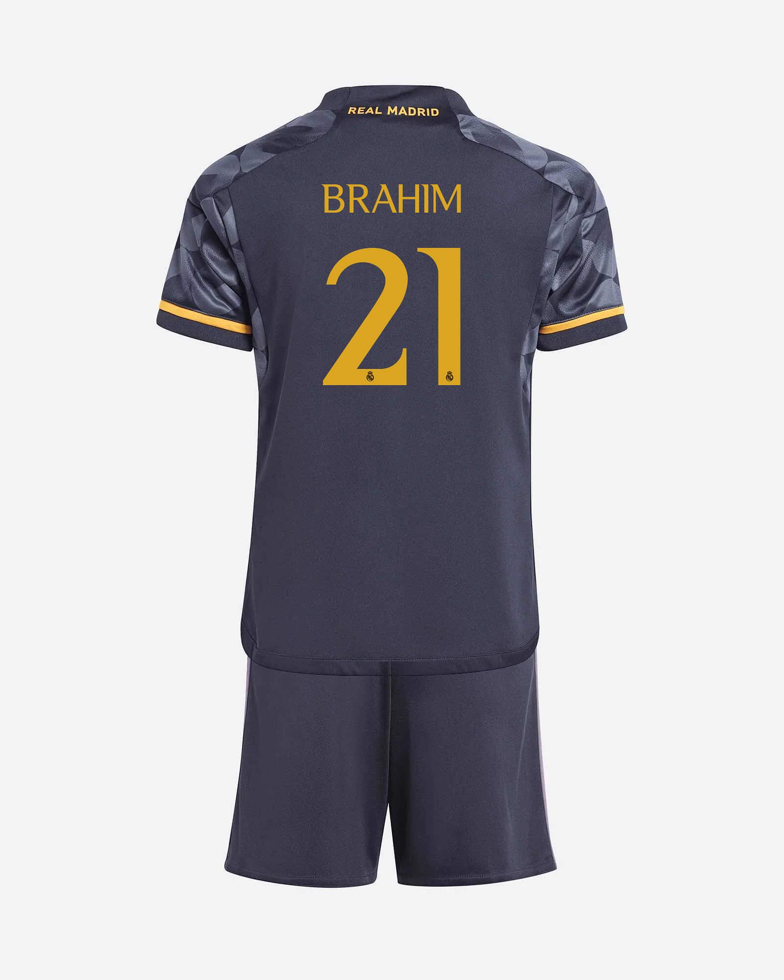 Conjunto 2ª Real Madrid 2023/2024 Brahim - Fútbol Factory
