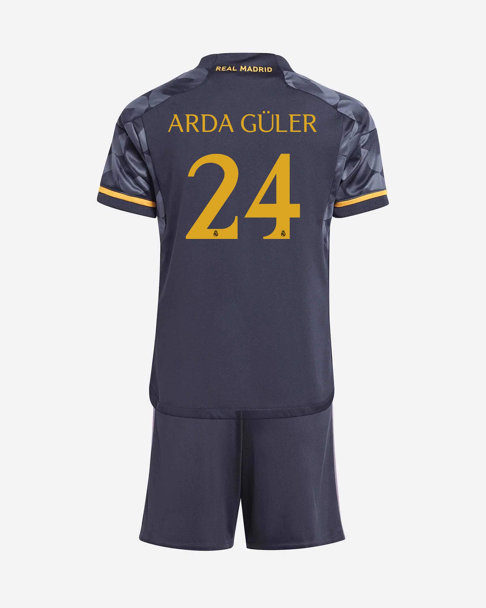 Conjunto 2ª Real Madrid 2023/2024 Arda Güler - Fútbol Factory