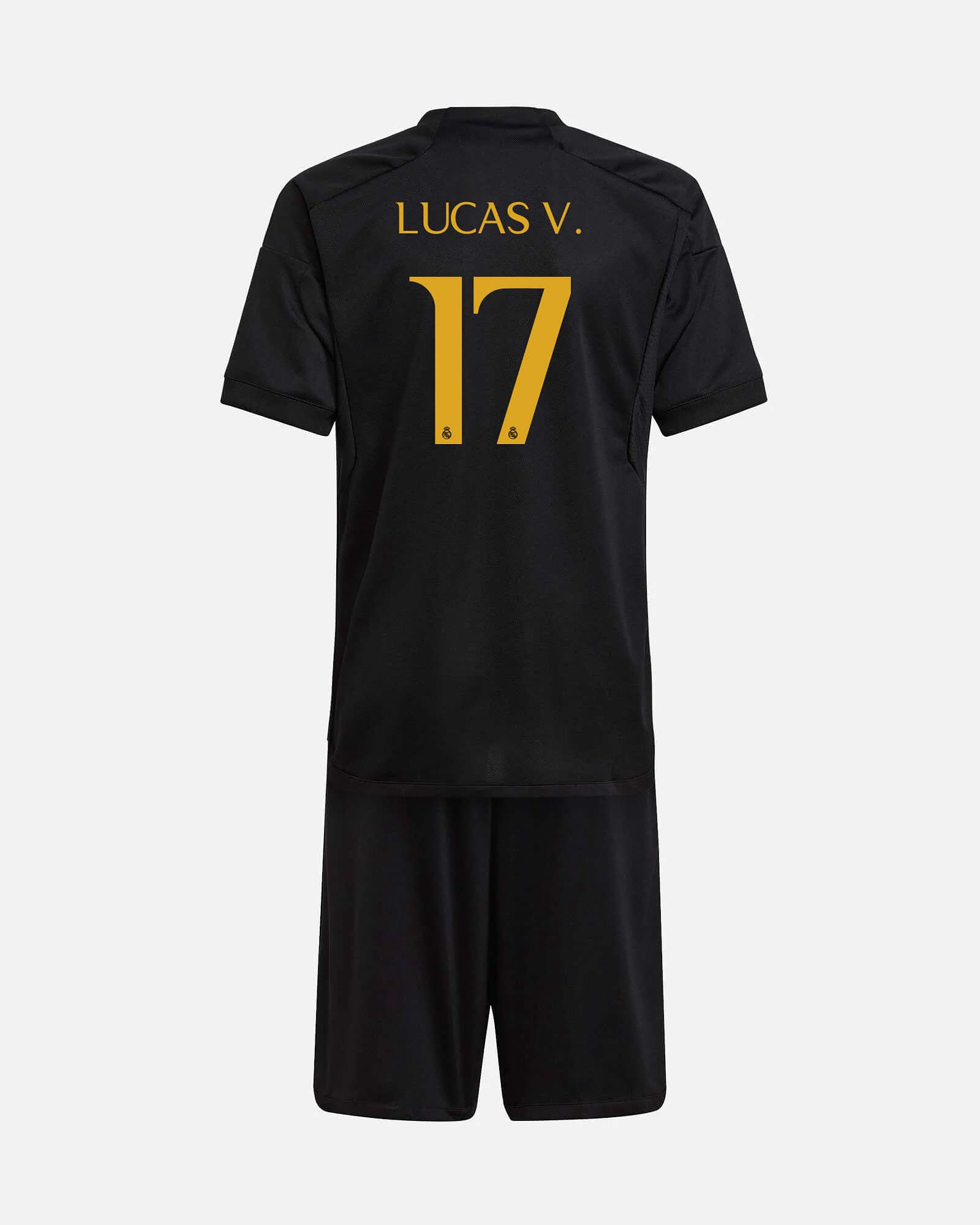 Conjunto 3ª Real Madrid 2023/2024  Lucas V. - Fútbol Factory