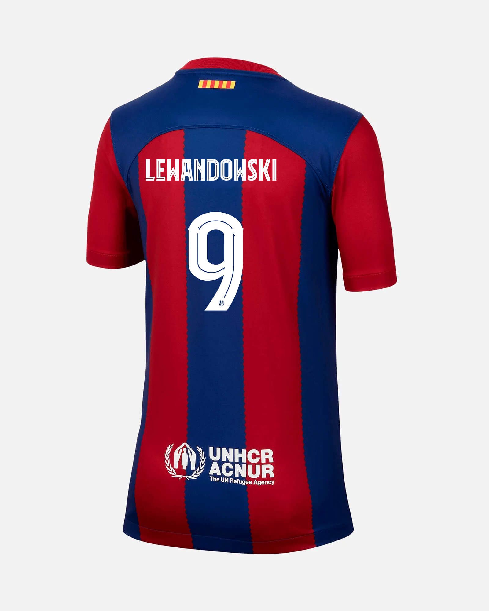 Camiseta 1ª FC Barcelona 2023/2024 Lewandowski - Fútbol Factory