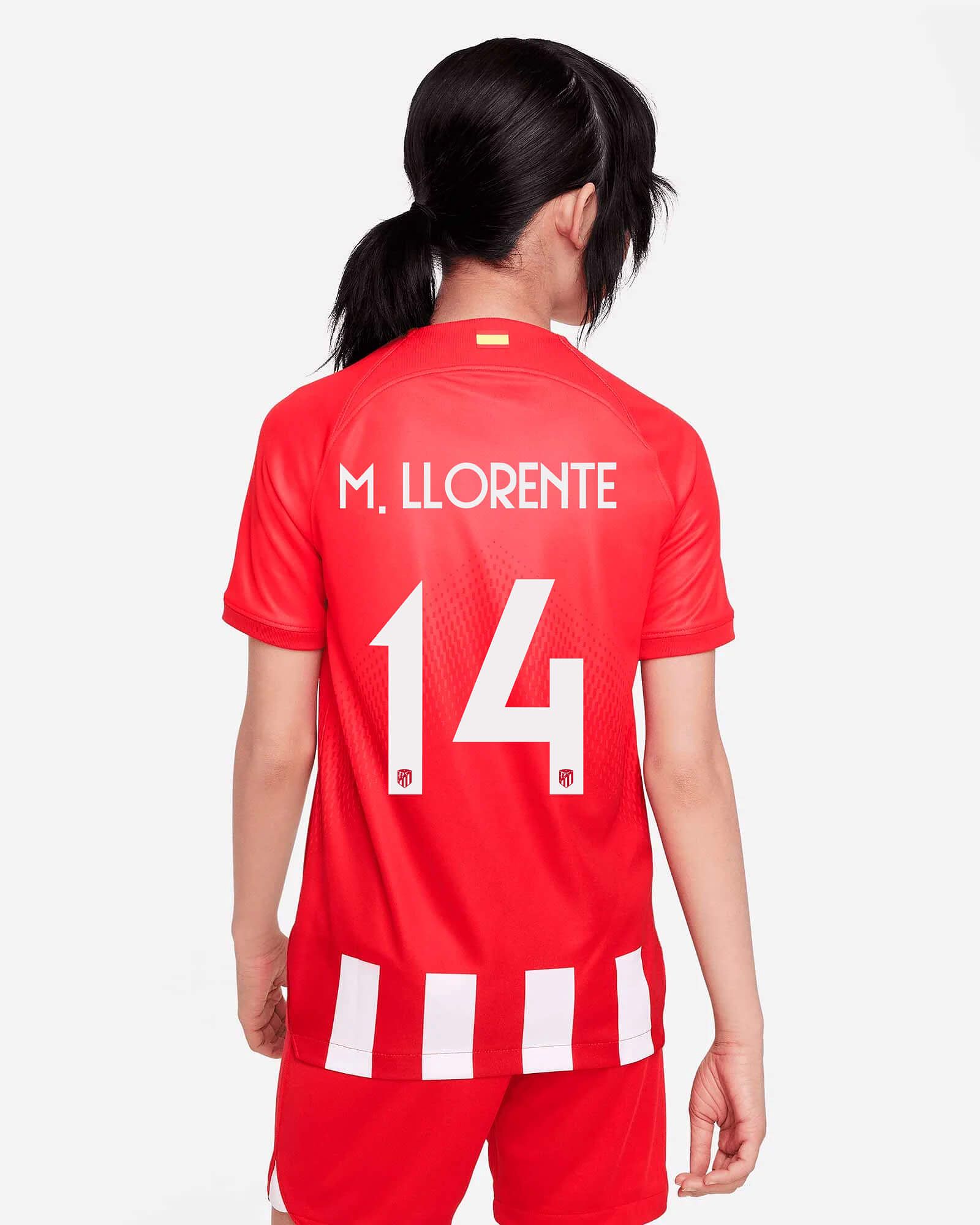 Camiseta 1ª Atlético de Madrid 2023/2024 M. Llorente - Fútbol Factory