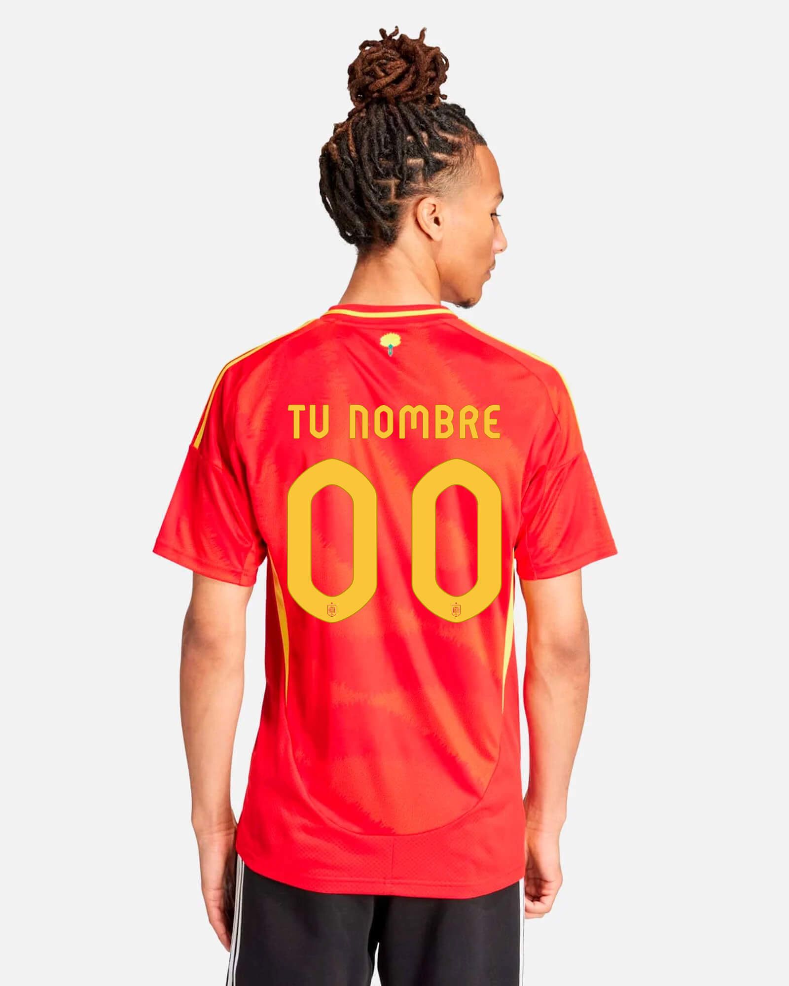 Camiseta 1 Espana EURO 2024 Personalizado para Hombre