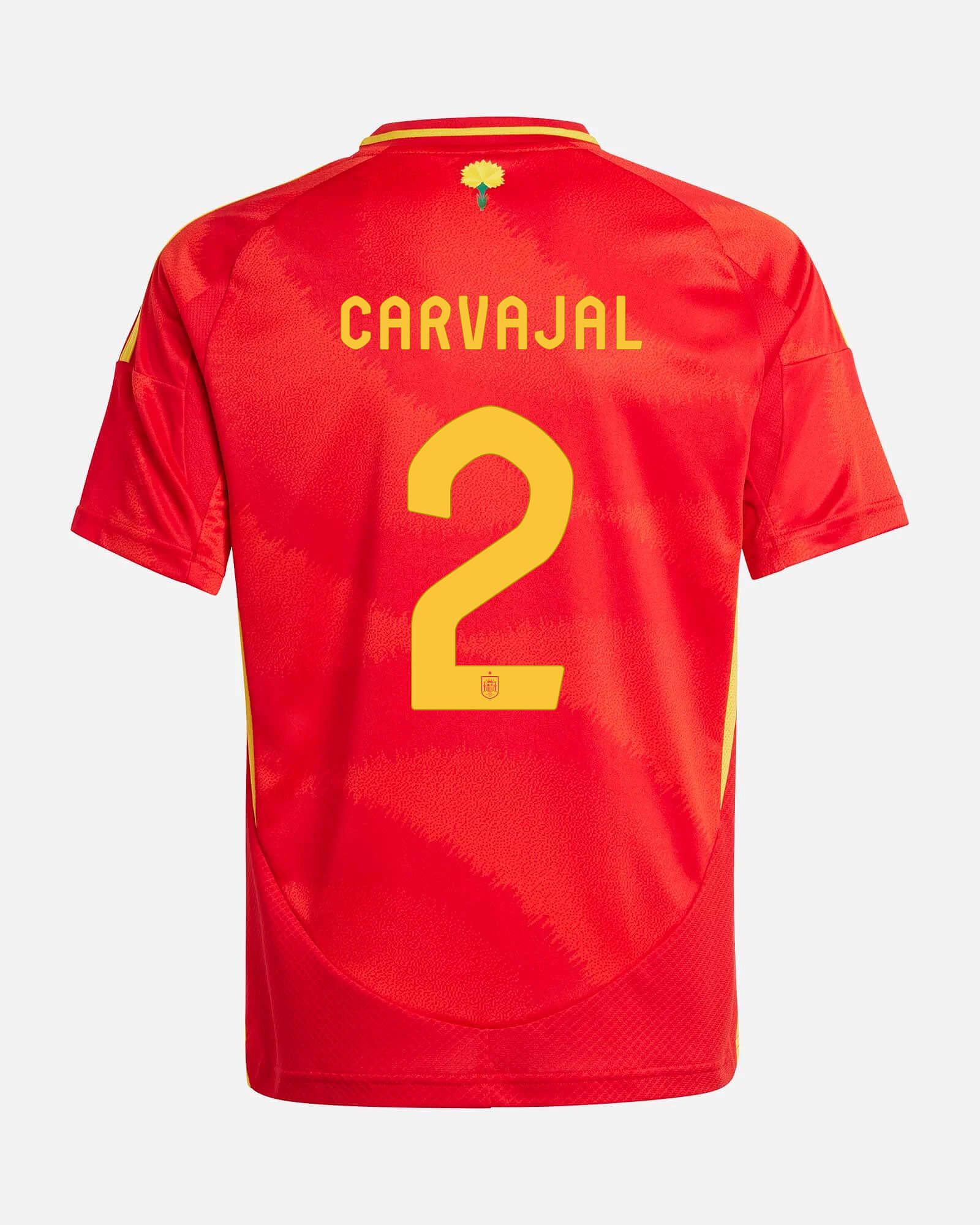 Camiseta 1ª España EURO 2024  Carvajal - Fútbol Factory