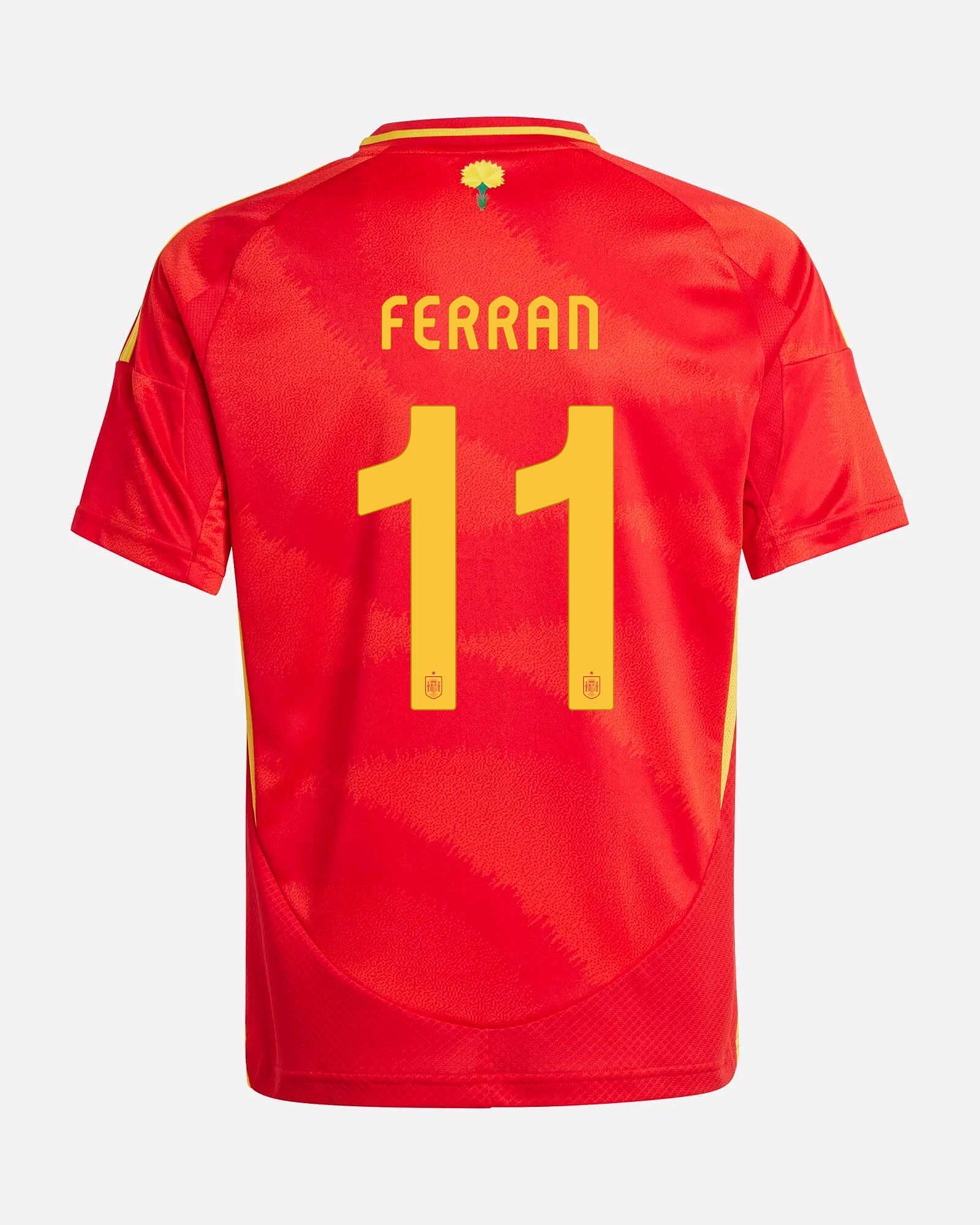 Camiseta 1ª España EURO 2024  Ferran - Fútbol Factory