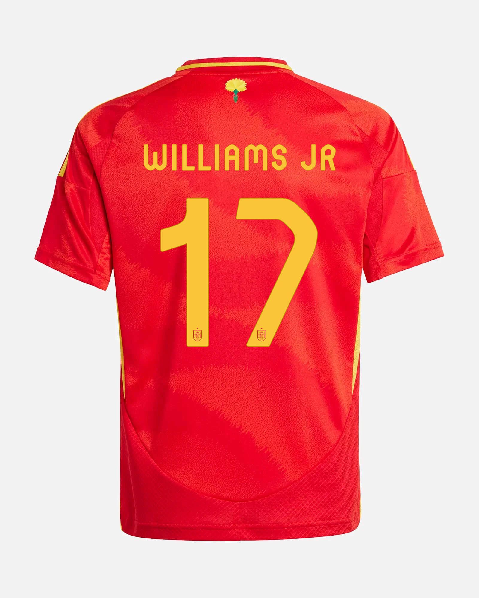 Camiseta 1ª España EURO 2024  Williams Jr - Fútbol Factory