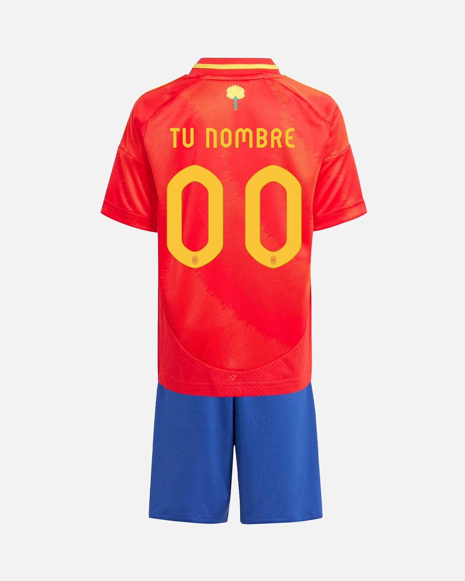 Conjunto 1ª España EURO 2024 Personalizado - Fútbol Factory