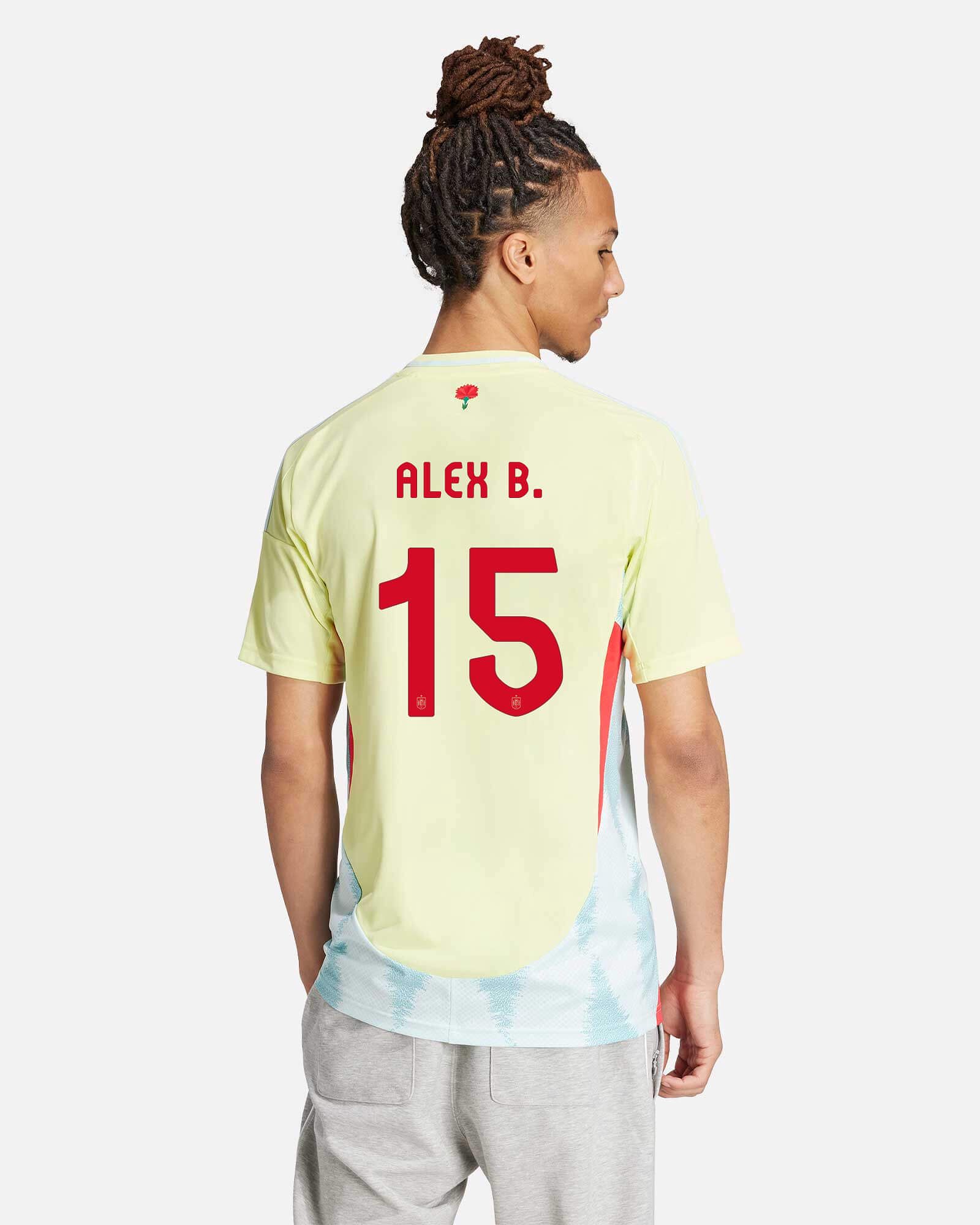 Camiseta 2ª España EURO 2024 Alex B. - Fútbol Factory