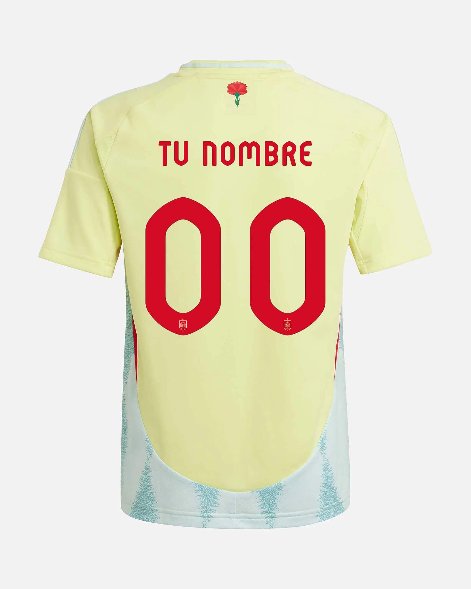 Camiseta 2ª España EURO 2024 Personalizado - Fútbol Factory