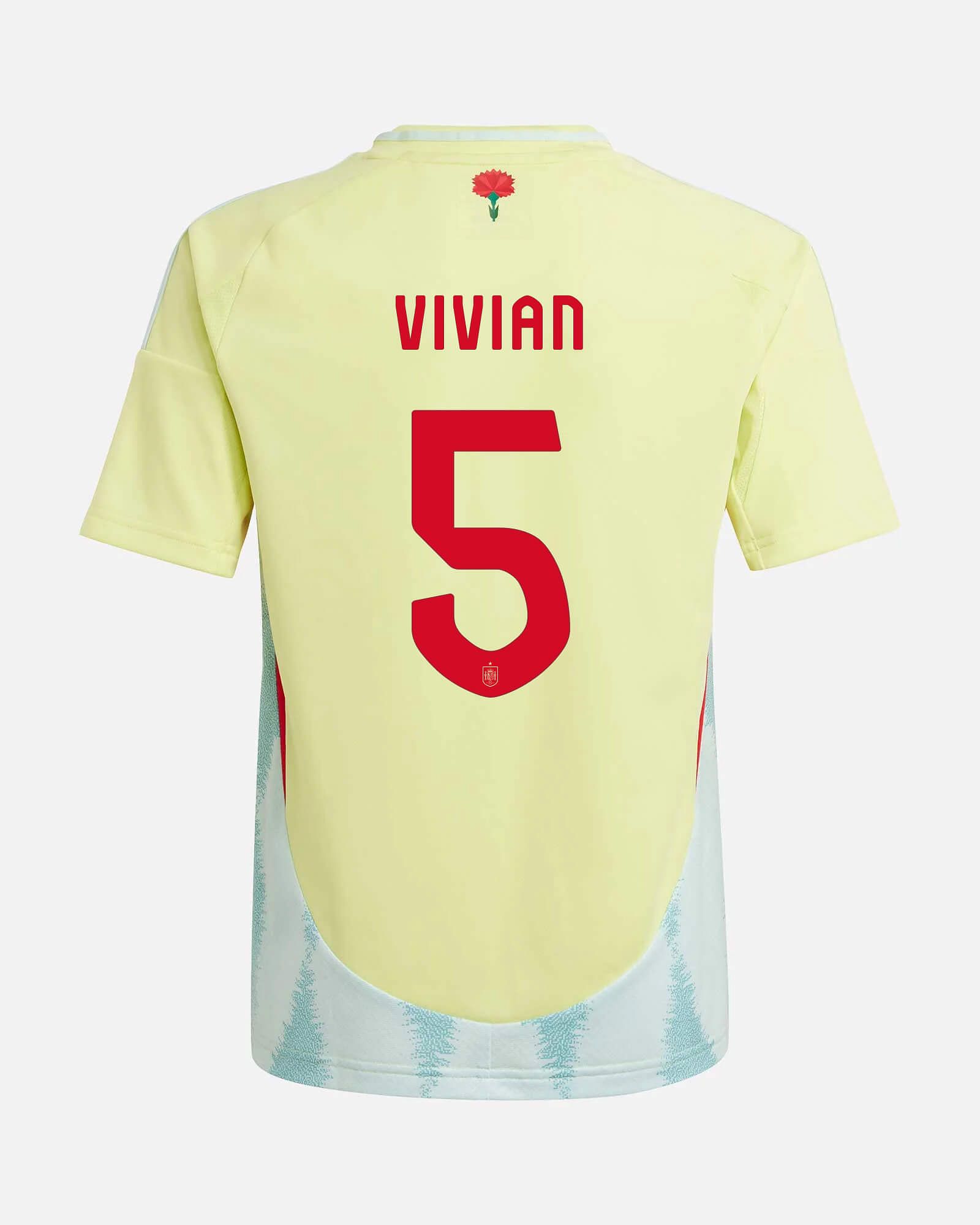 Camiseta 2ª España EURO 2024 Vivian - Fútbol Factory