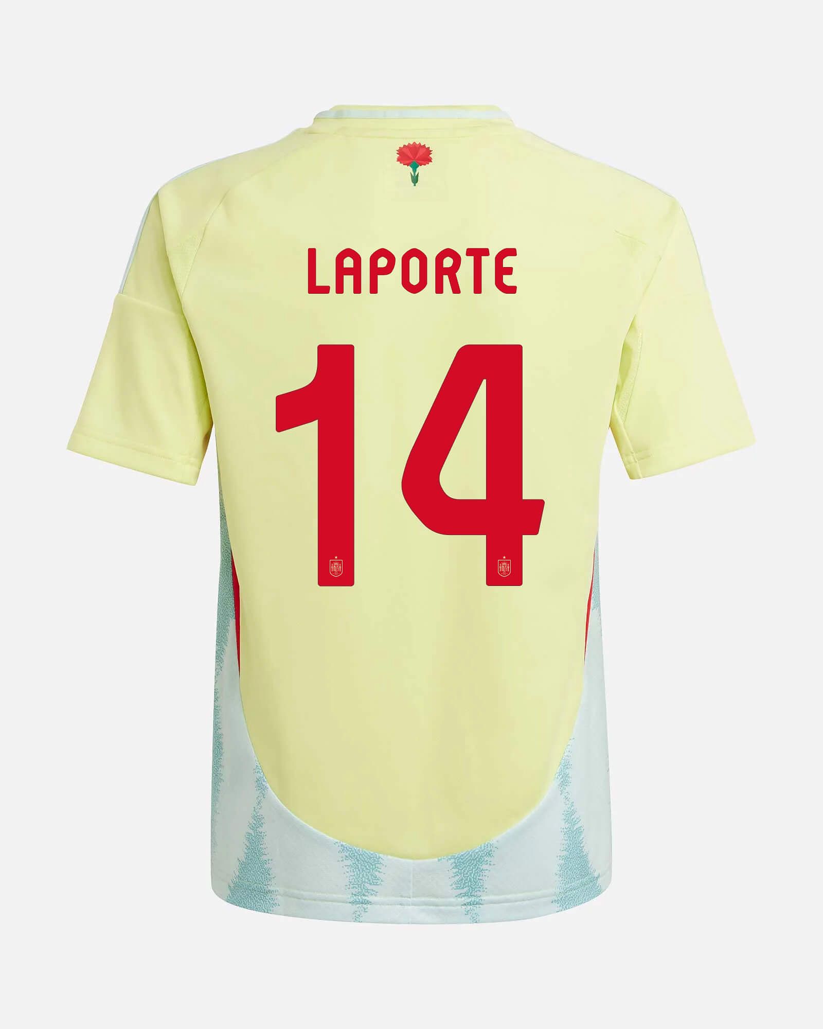 Camiseta 2ª España EURO 2024 Laporte - Fútbol Factory