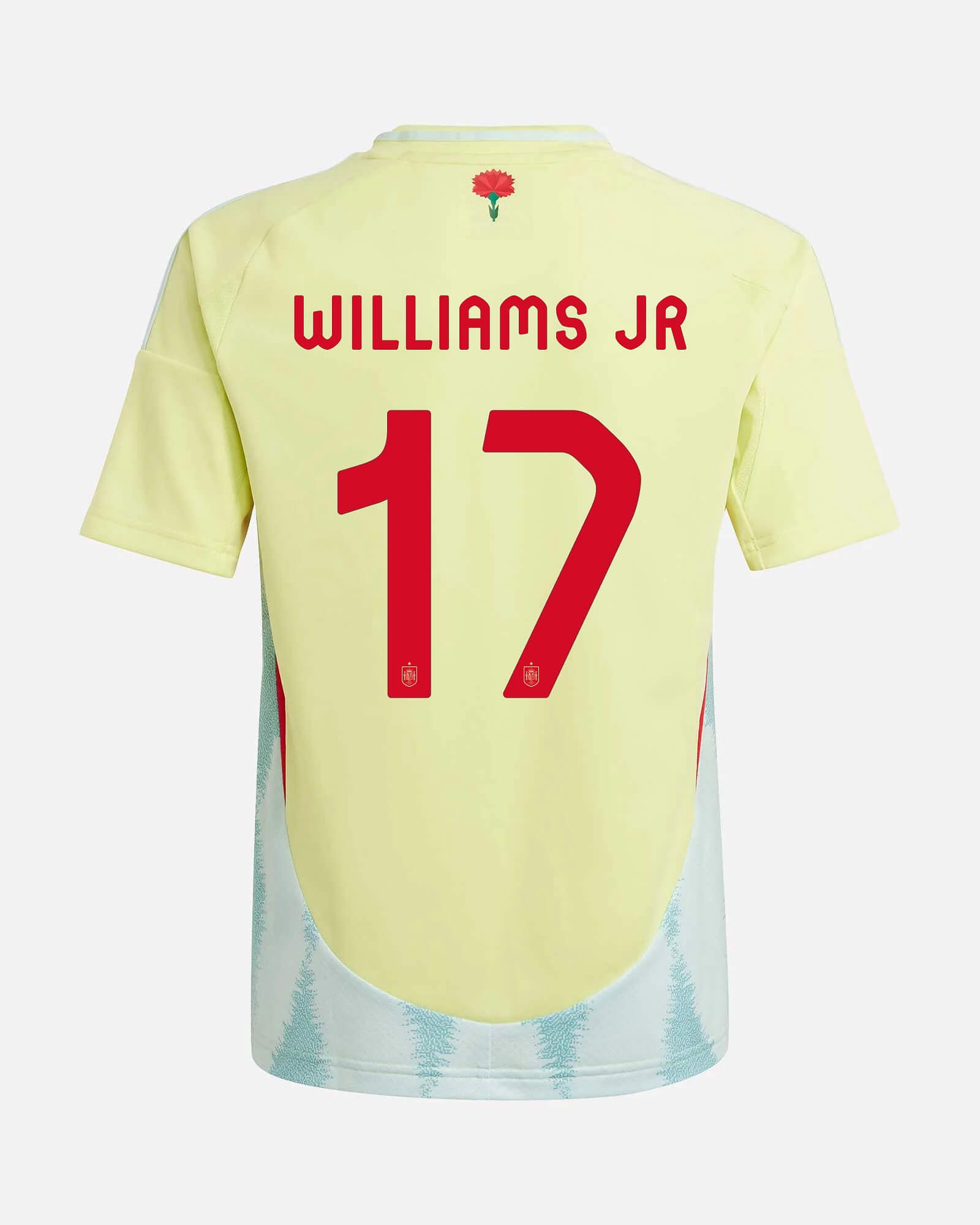 Camiseta 2ª España EURO 2024 Williams Jr - Fútbol Factory