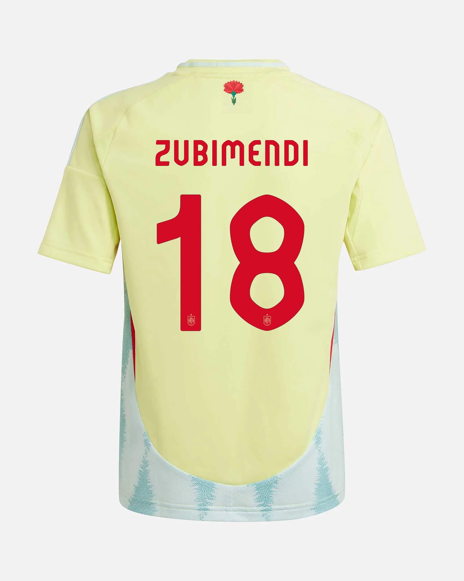 Camiseta 2ª España EURO 2024 Zubimendi - Fútbol Factory