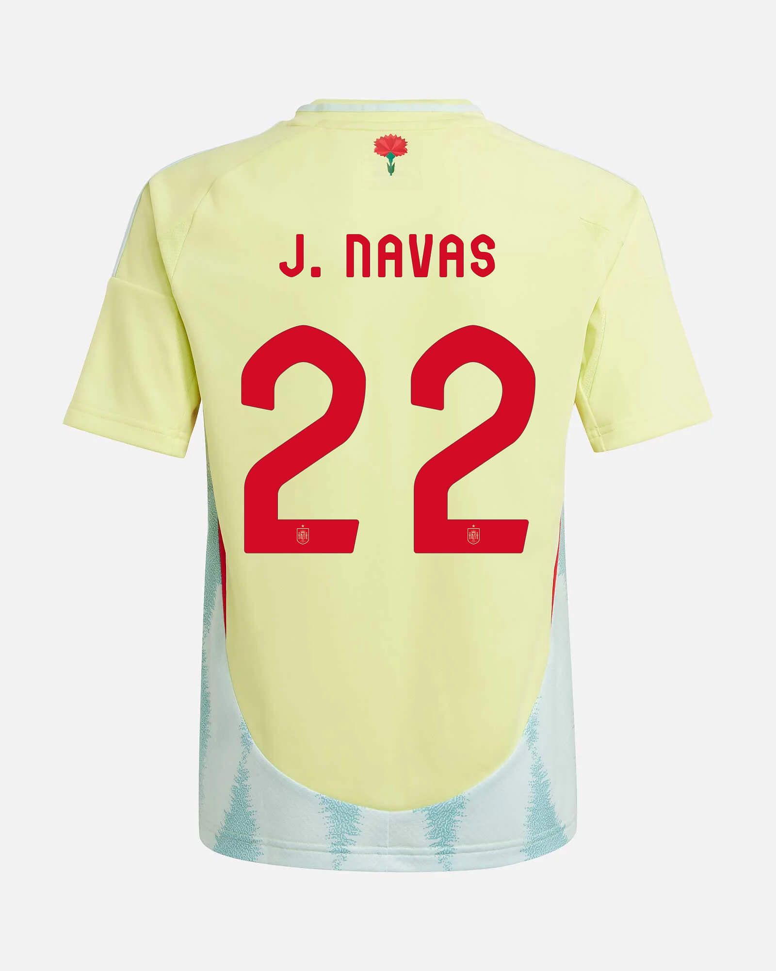 Camiseta 2ª España EURO 2024 J.Navas - Fútbol Factory