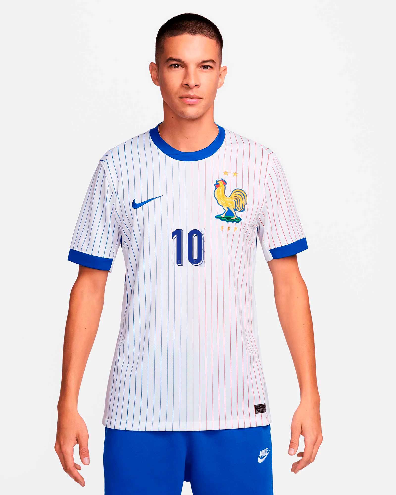 Camiseta 2ª Francia EURO 2024 Mbappé - Fútbol Factory