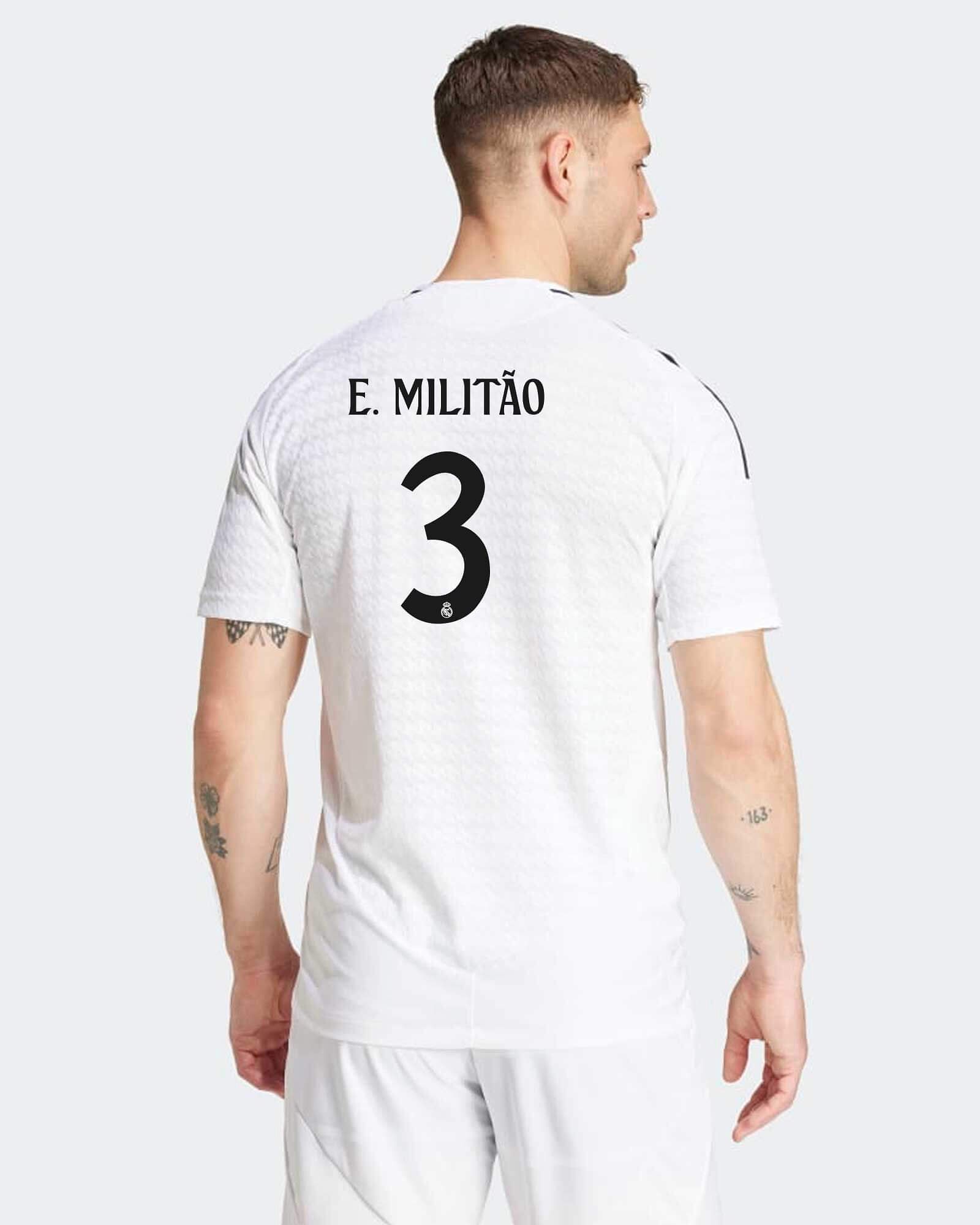 Camiseta 1ª Real Madrid 2024/2025 Authentic E. Militão - Fútbol Factory