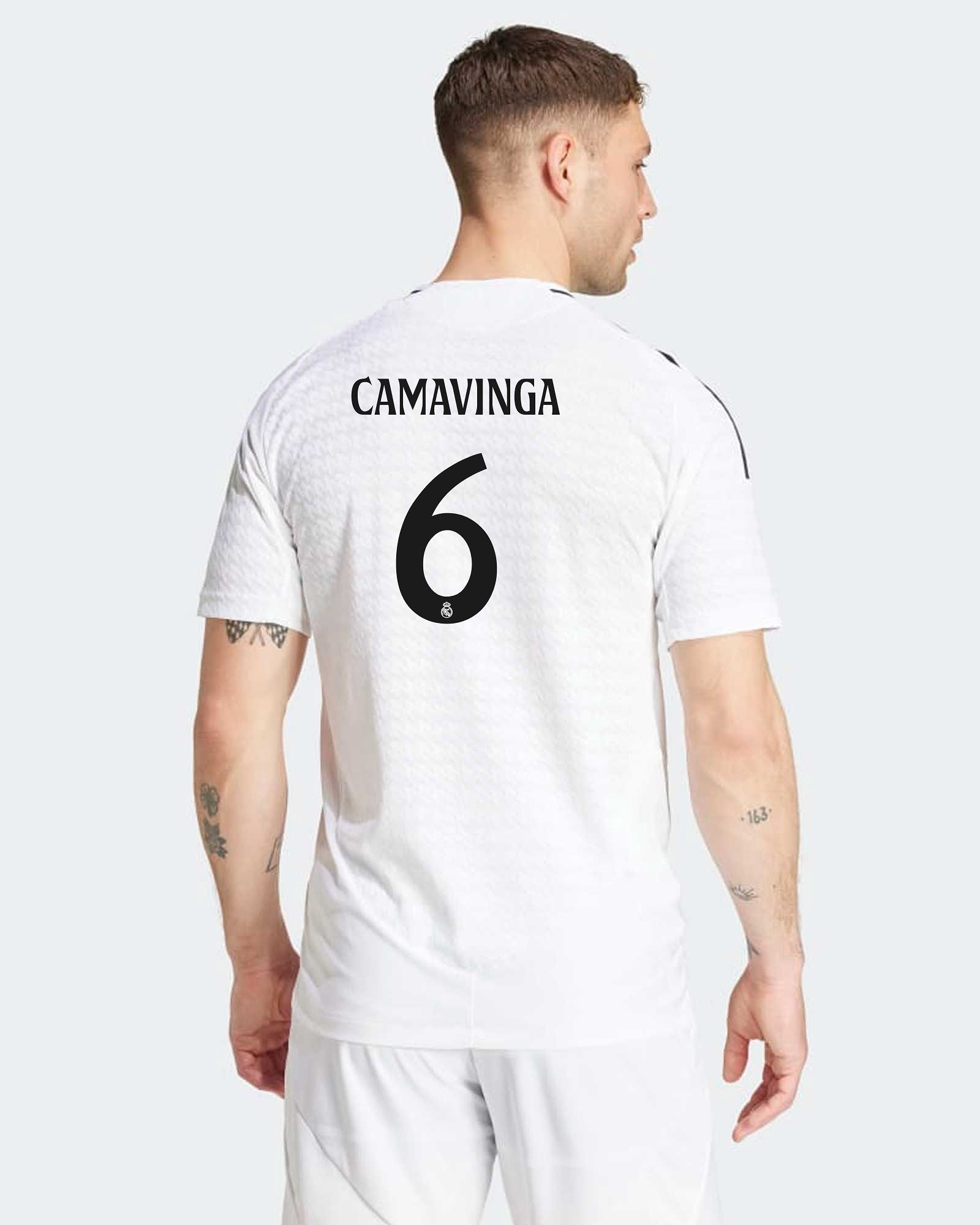 Camiseta 1ª Real Madrid 2024/2025 Authentic Camavinga - Fútbol Factory