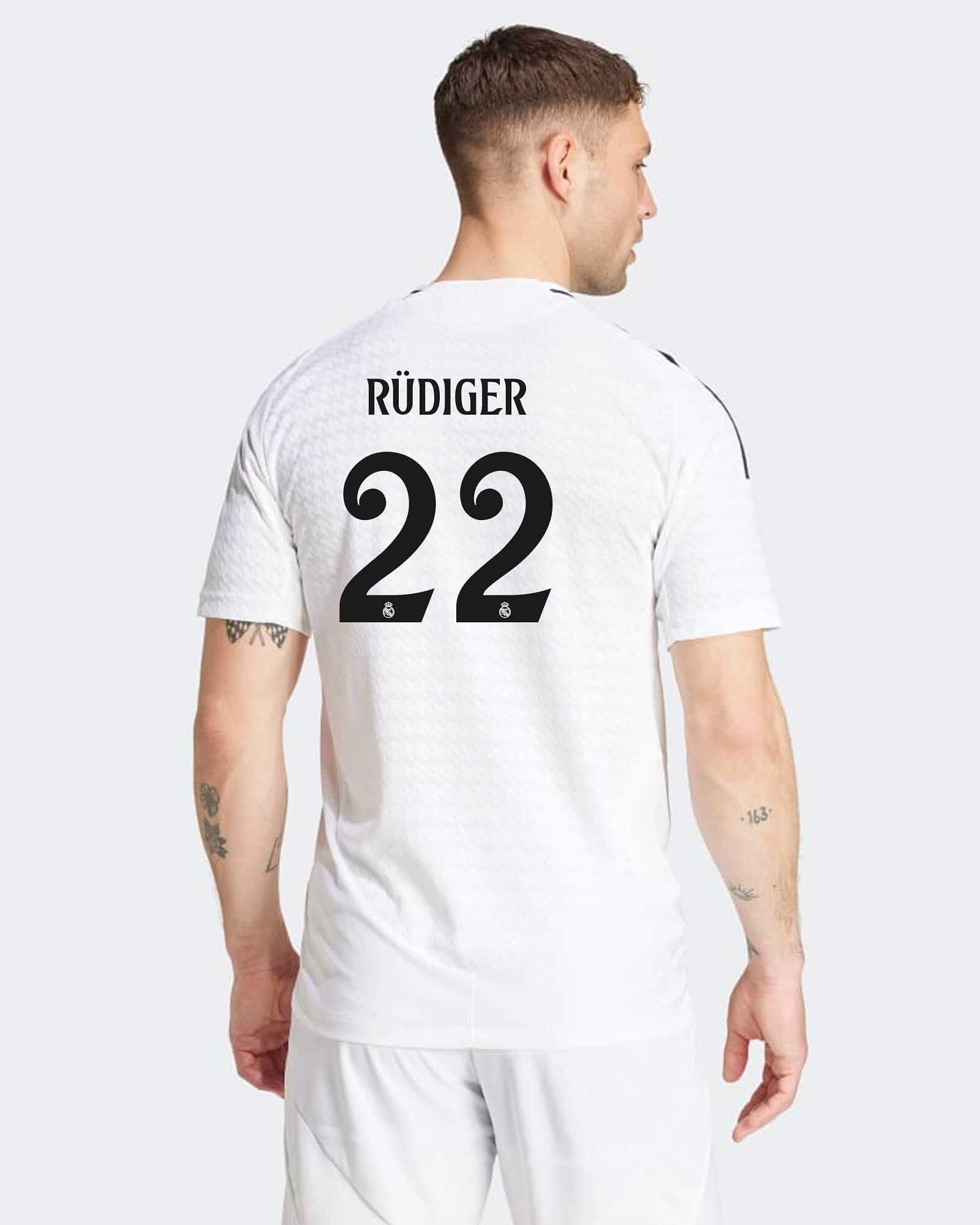 Camiseta 1ª Real Madrid 2024/2025 Authentic Rüdiger - Fútbol Factory