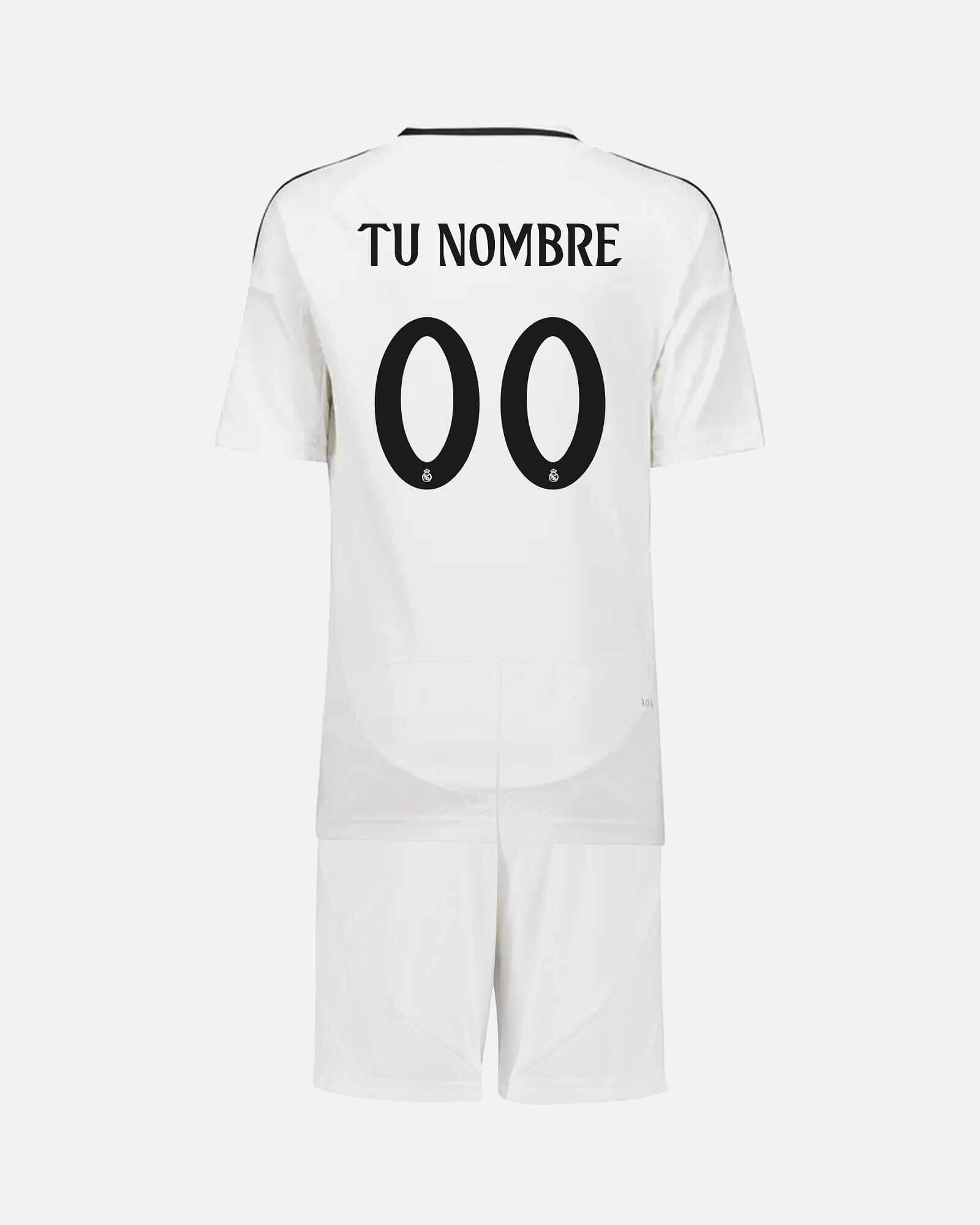 Conjunto 1ª Real Madrid 2024/2025 Personalizado - Fútbol Factory