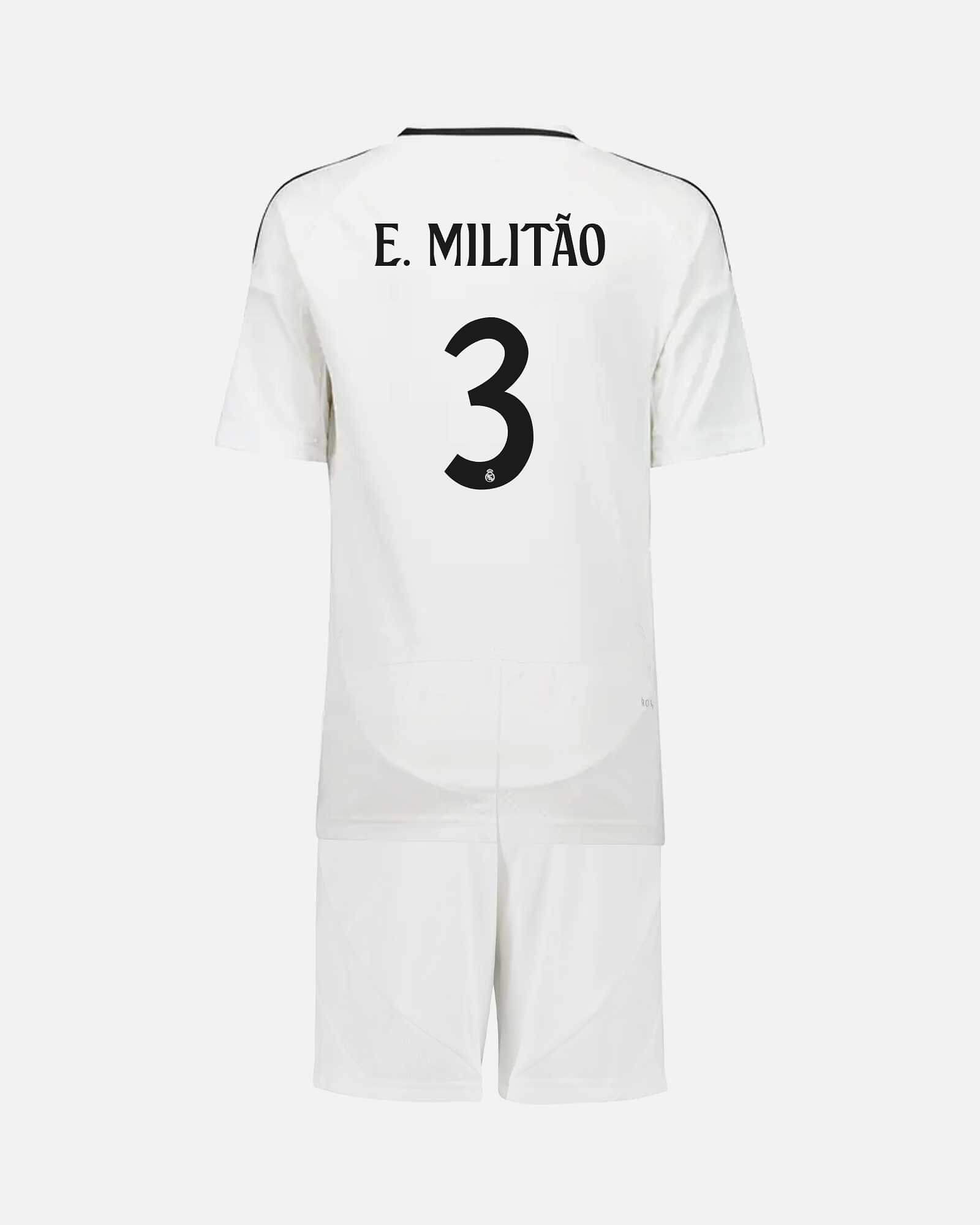 Conjunto 1ª Real Madrid 2024/2025 E. Militão - Fútbol Factory