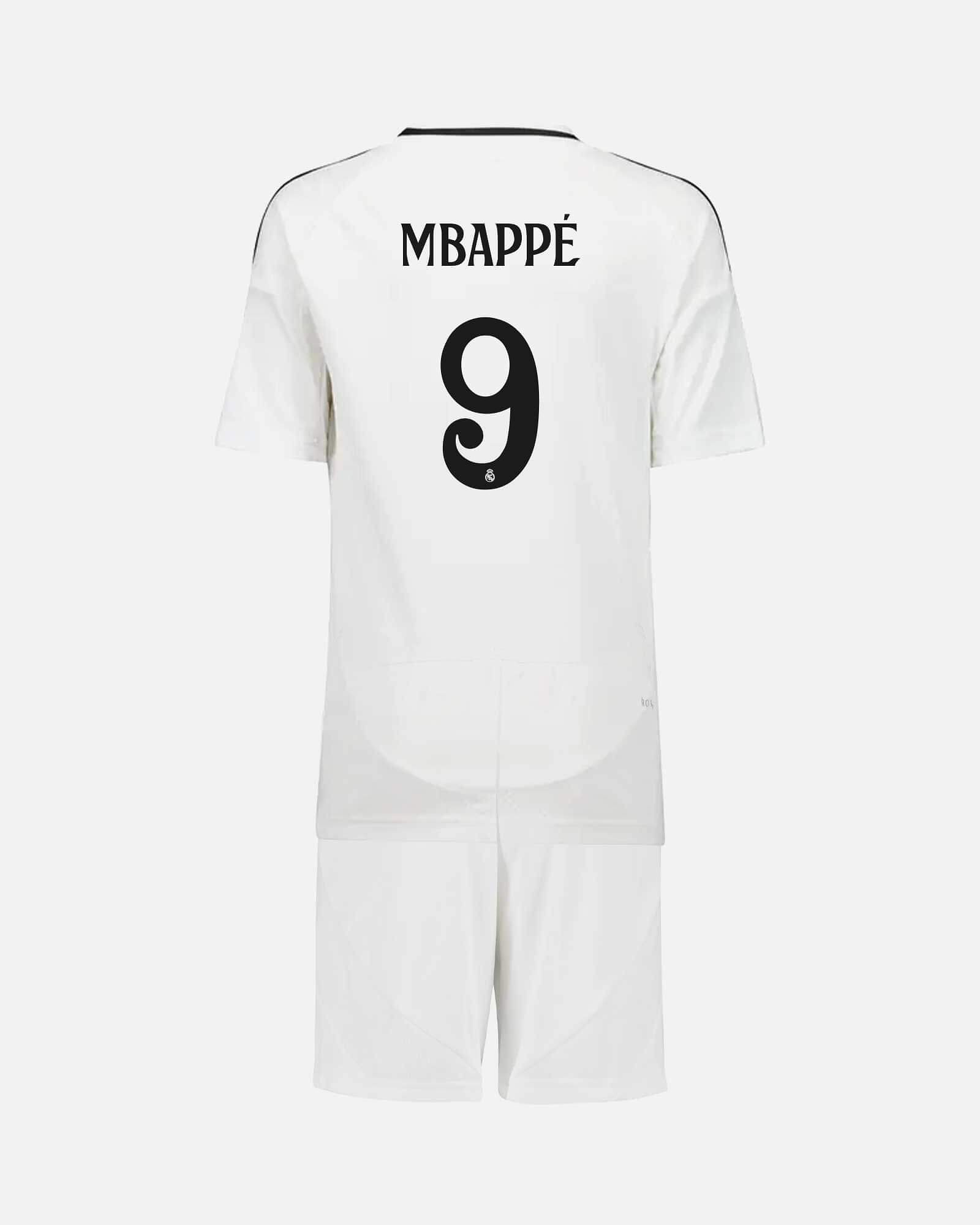 Conjunto 1ª Real Madrid 2024/2025 Mbappé - Fútbol Factory