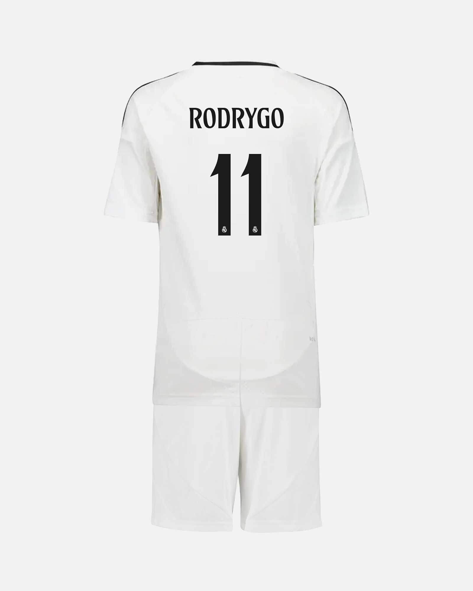 Conjunto 1ª Real Madrid 2024/2025 Rodrygo - Fútbol Factory