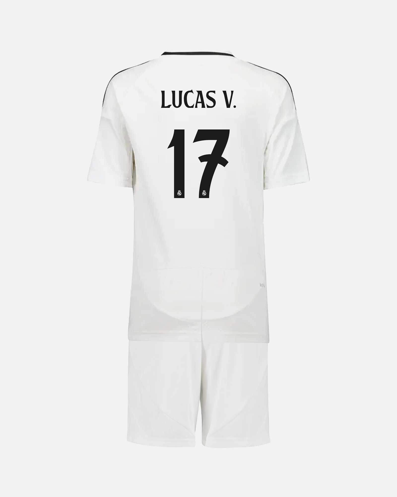 Conjunto 1ª Real Madrid 2024/2025 Lucas V. - Fútbol Factory