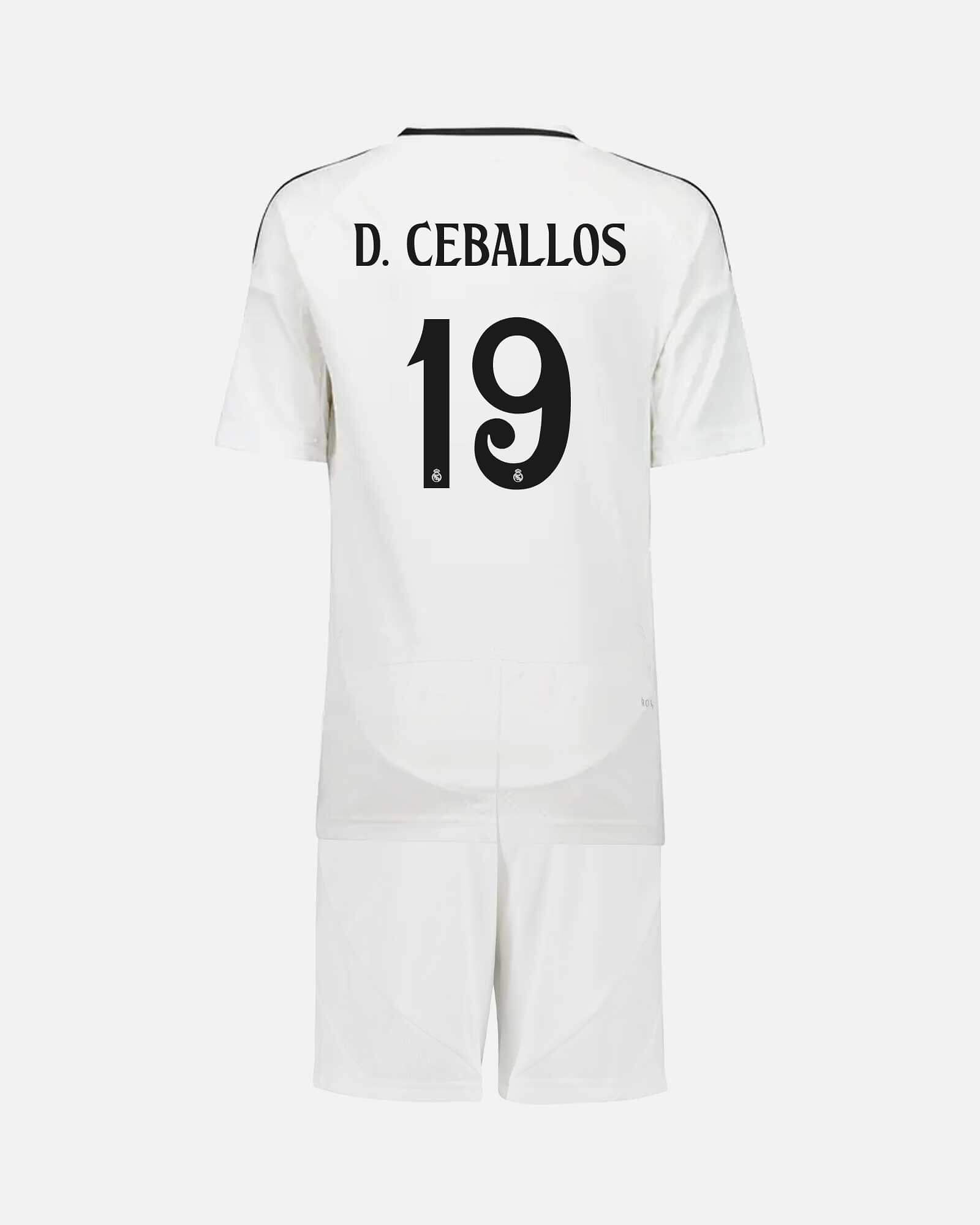 Conjunto 1ª Real Madrid 2024/2025 D. Ceballos - Fútbol Factory