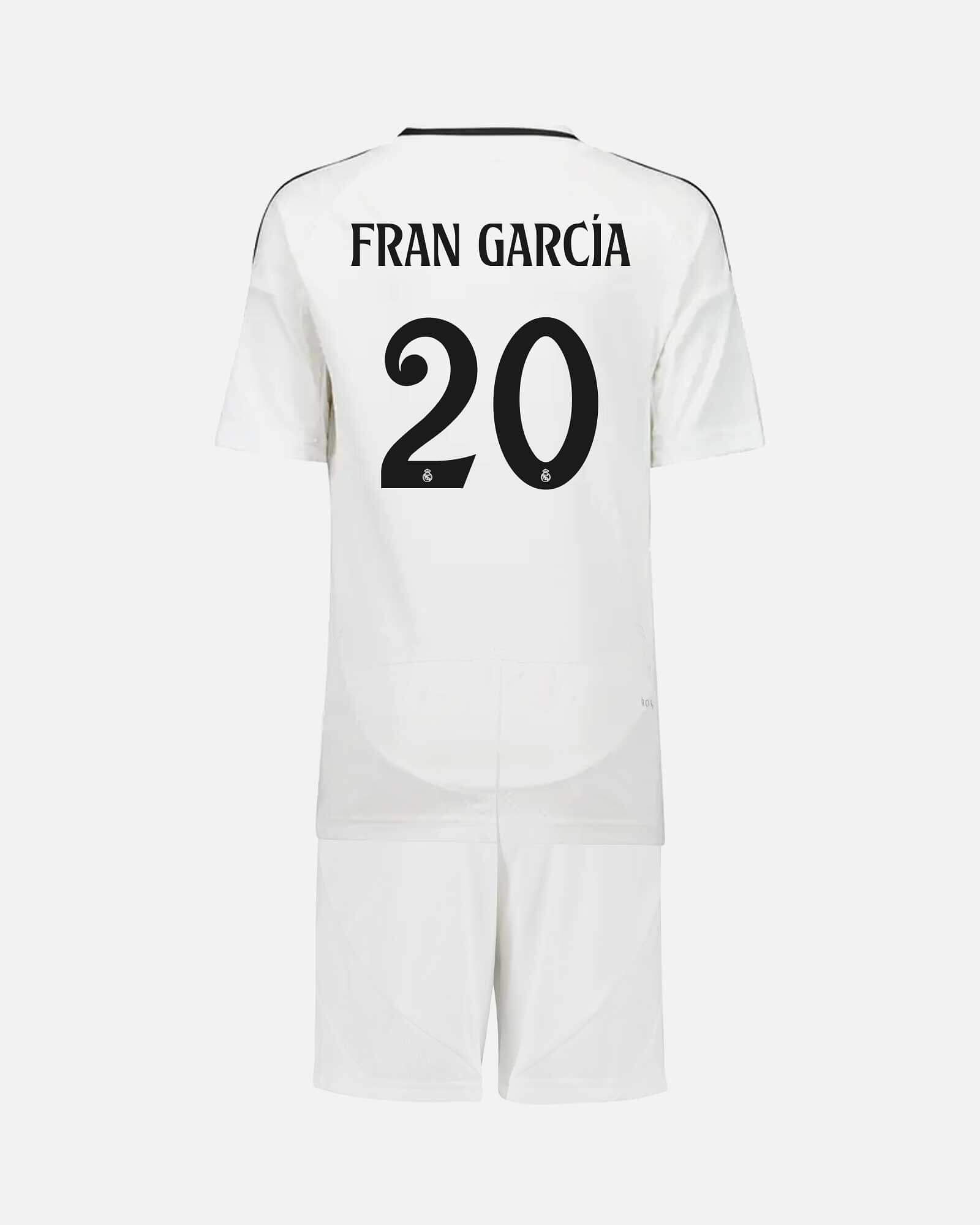 Conjunto 1ª Real Madrid 2024/2025 Fran García - Fútbol Factory