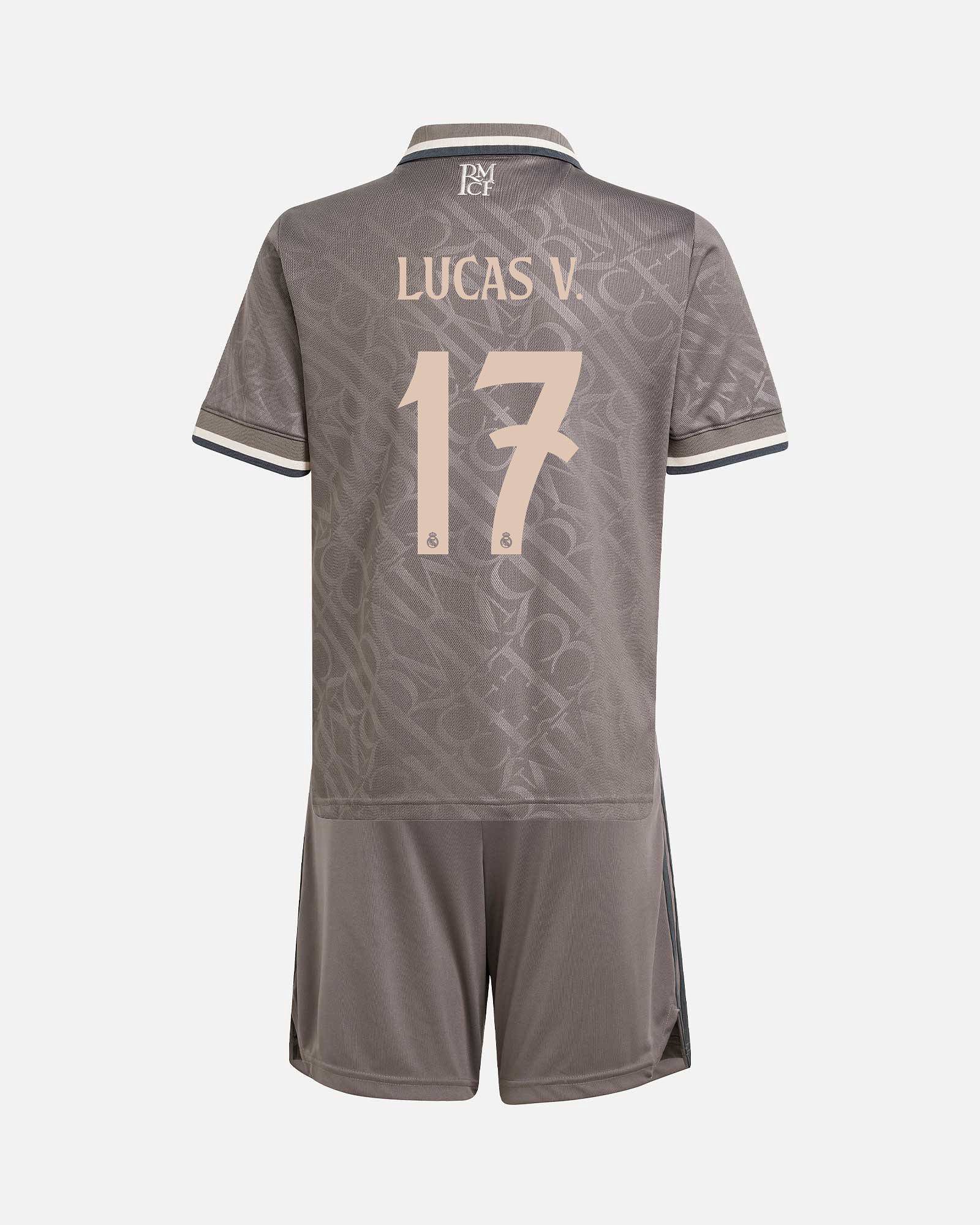 Conjunto 3ª Real Madrid 2024/2025 Lucas V. - Fútbol Factory