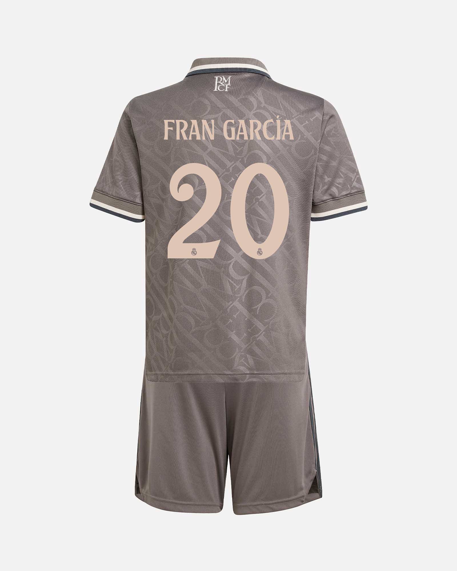 Conjunto 3ª Real Madrid 2024/2025 Fran García - Fútbol Factory