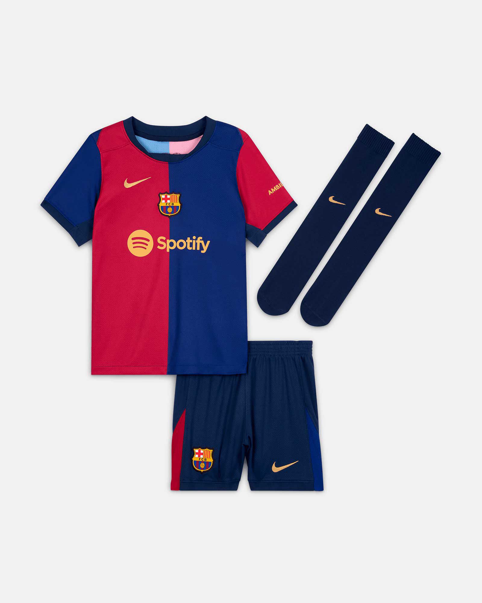 Conjunto 1ª FC Barcelona 2024/2025  - Fútbol Factory