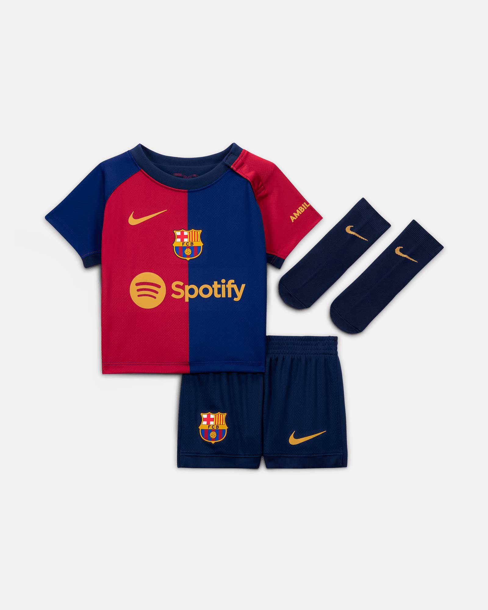 Conjunto 1ª FC Barcelona 2024/2025  - Fútbol Factory