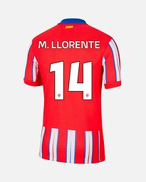 Camiseta 1ª Atlético de Madrid 2024/2025 Match M. Llorente