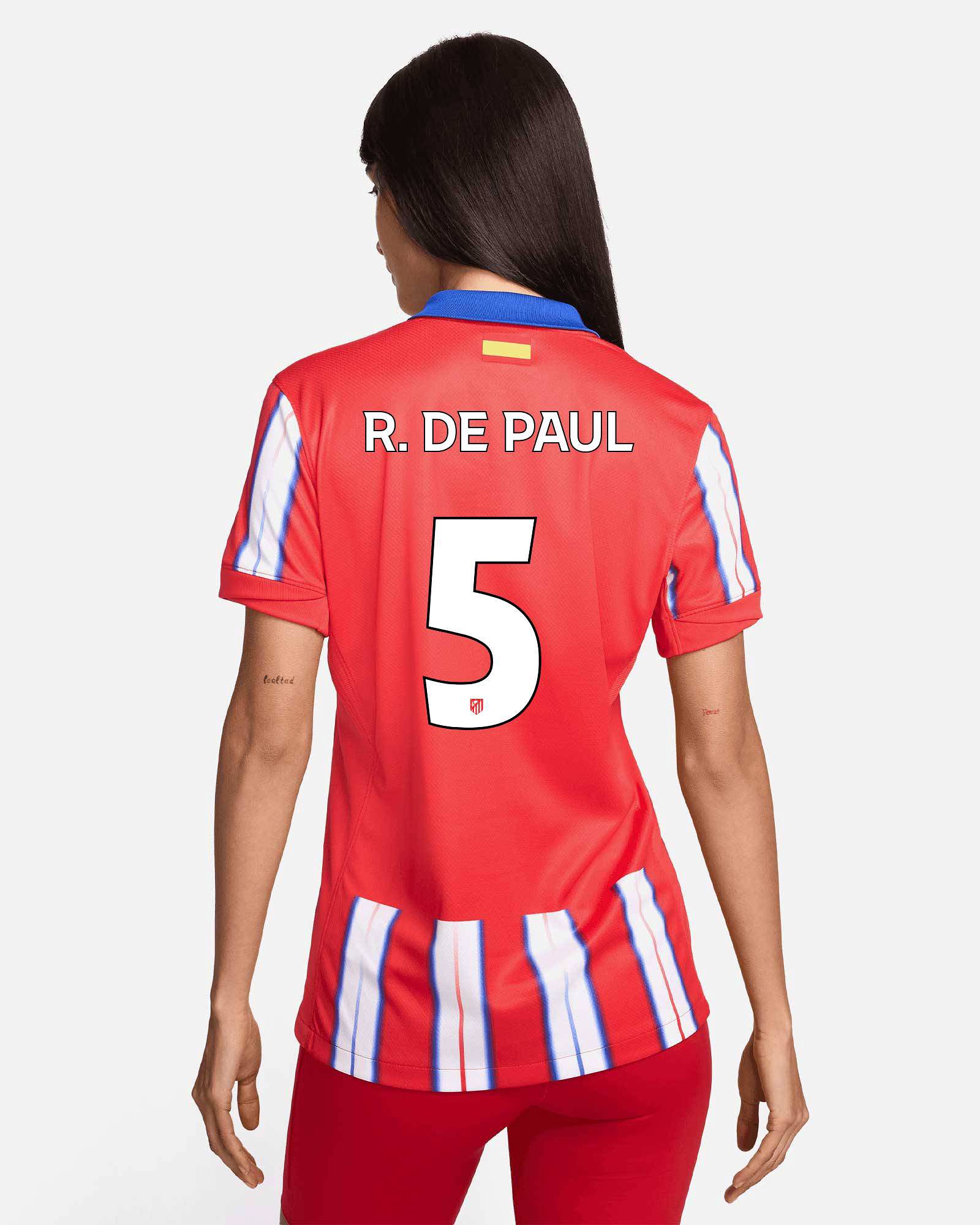 Camiseta 1ª Atlético de Madrid 2024/2025 R. De Paul - Fútbol Factory