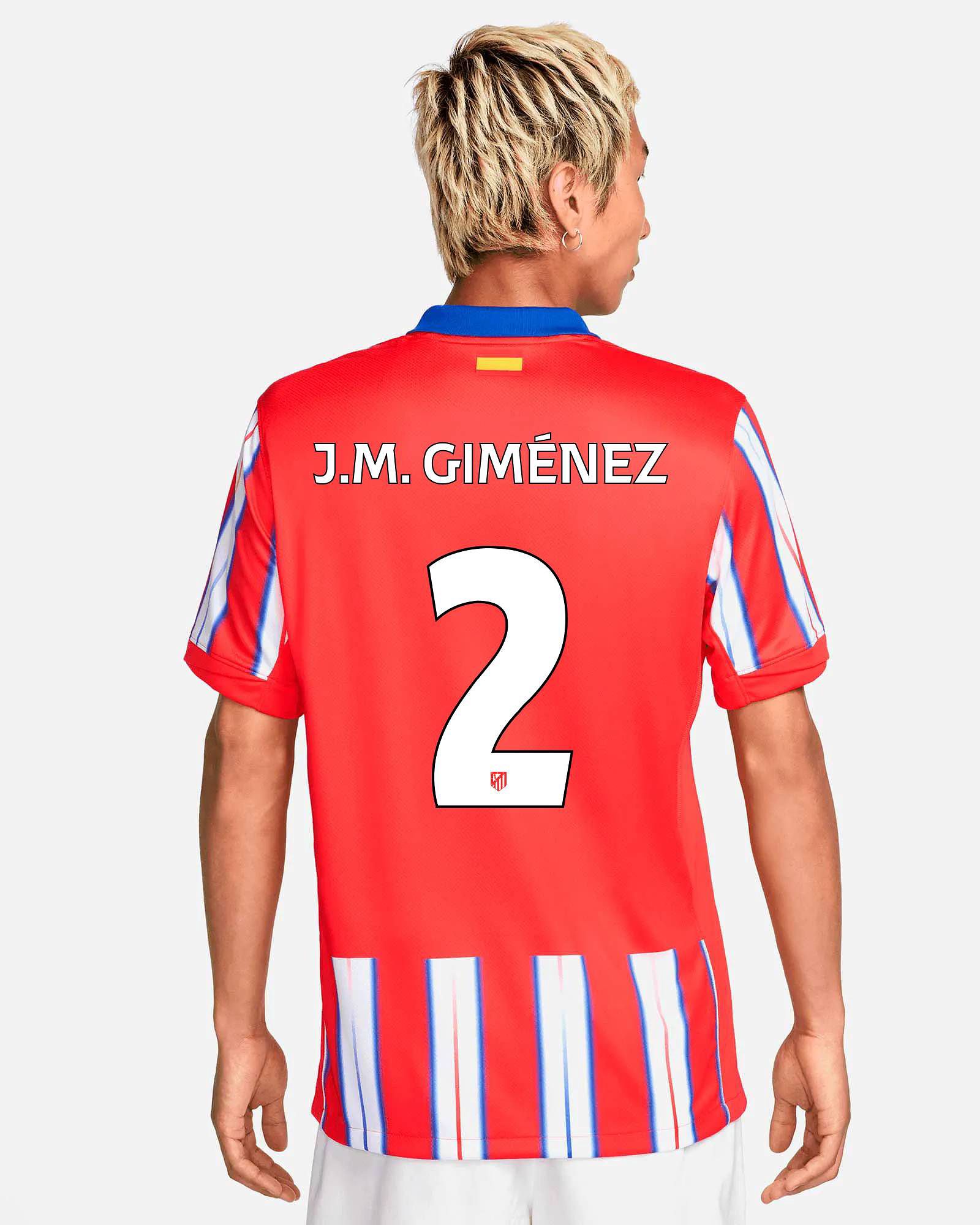 Camiseta 1ª Atlético de Madrid 2024/2025 J.M. Giménez - Fútbol Factory