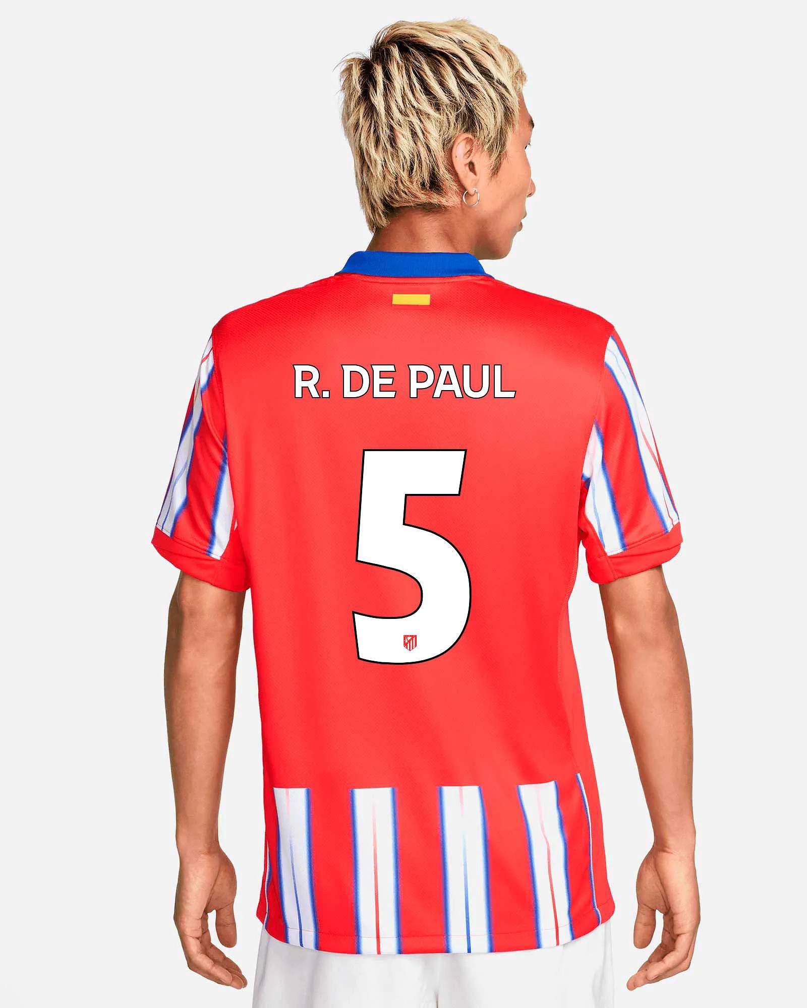 Camiseta 1ª Atlético de Madrid 2024/2025 R. De Paul - Fútbol Factory