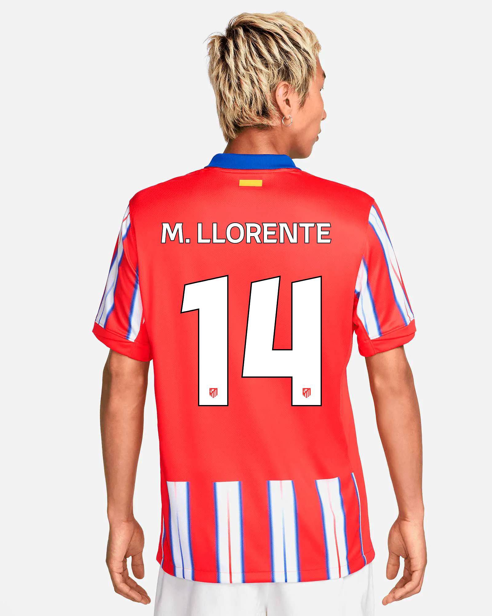 Camiseta 1ª Atlético de Madrid 2024/2025 M. Llorente - Fútbol Factory