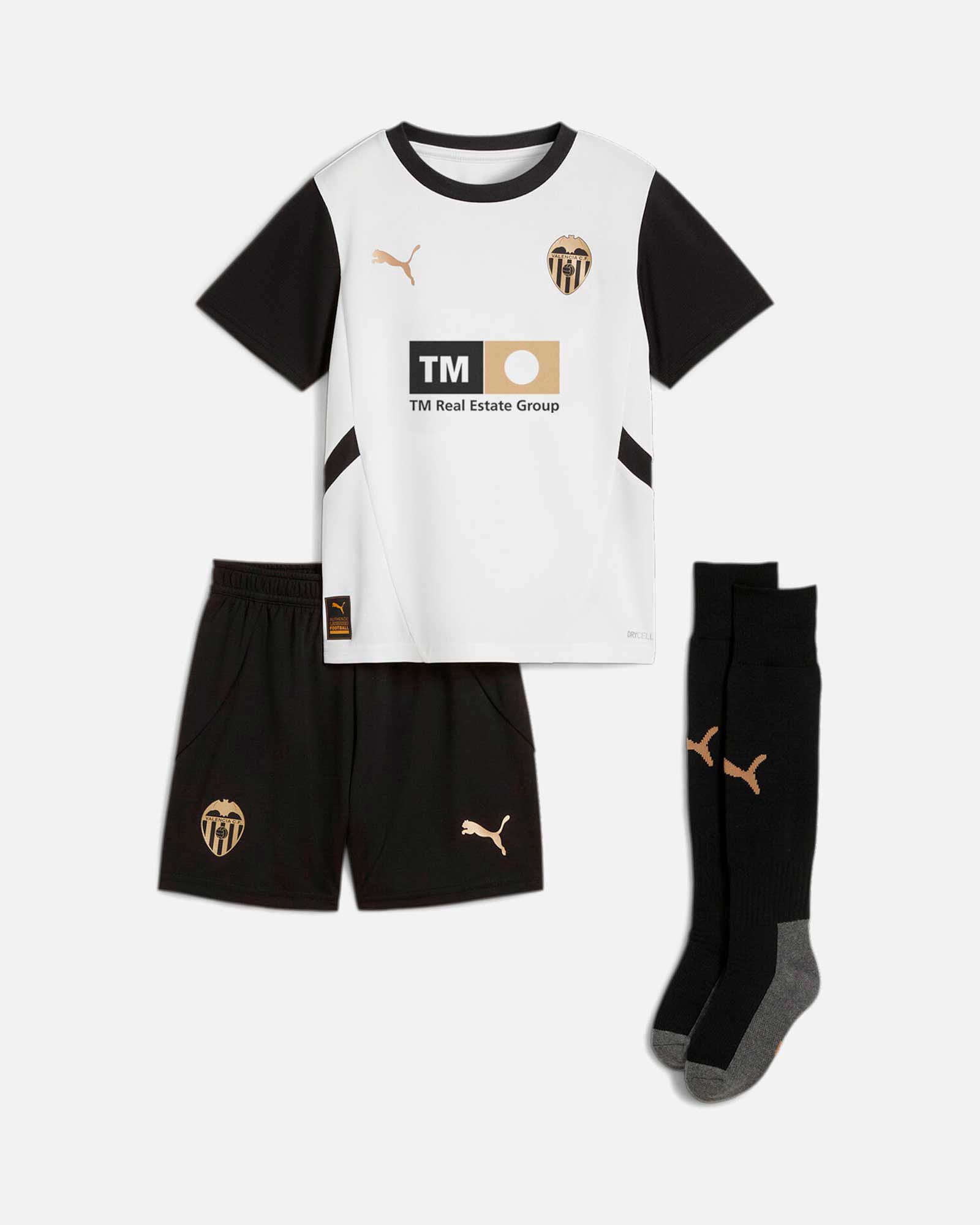 Conjunto 1ª Valencia CF 2024/2025 - Fútbol Factory